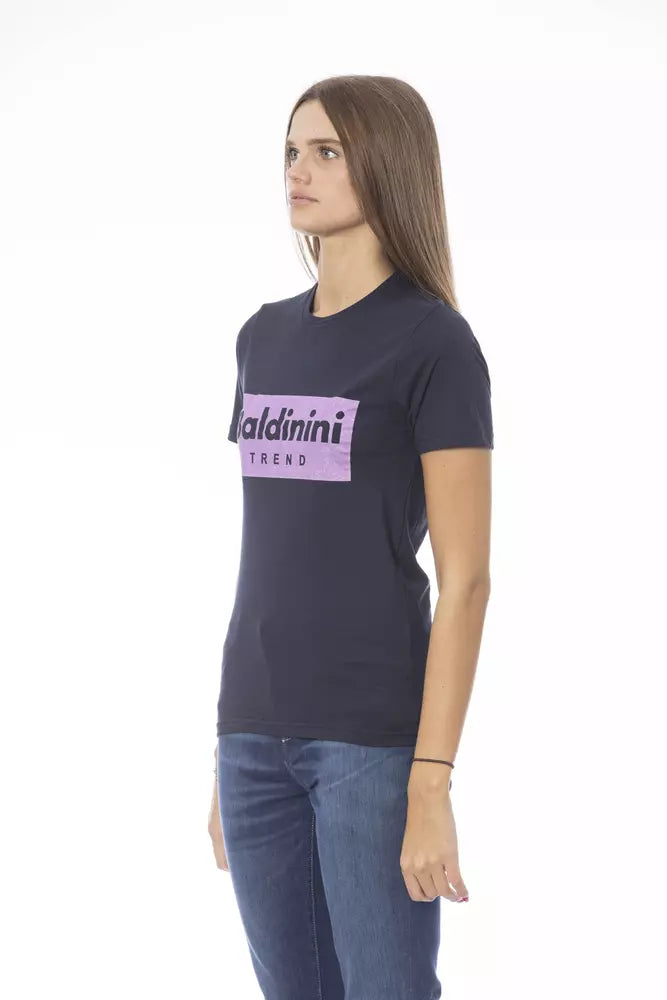 Baldinini Trend Blue Cotton Women T-Shirt