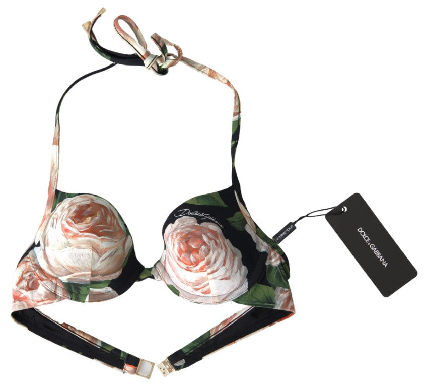 Dolce & Gabbana Floral Elegance Elastic Bikini Top IT1 / XS