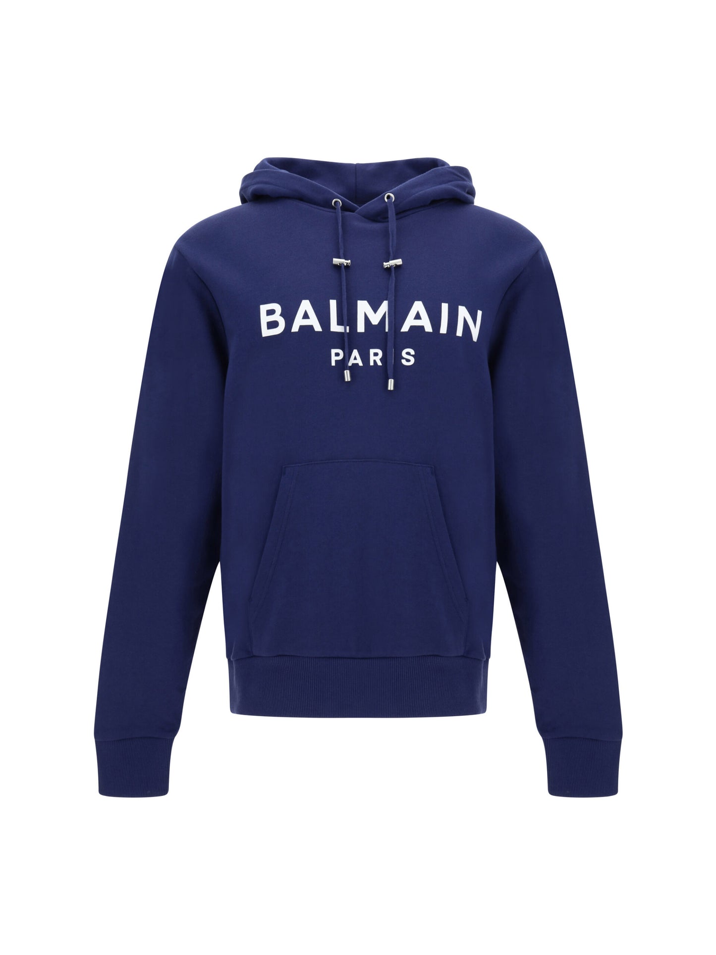 Balmain Elegant Navy Blue Monogram Hoodie IT46 | S