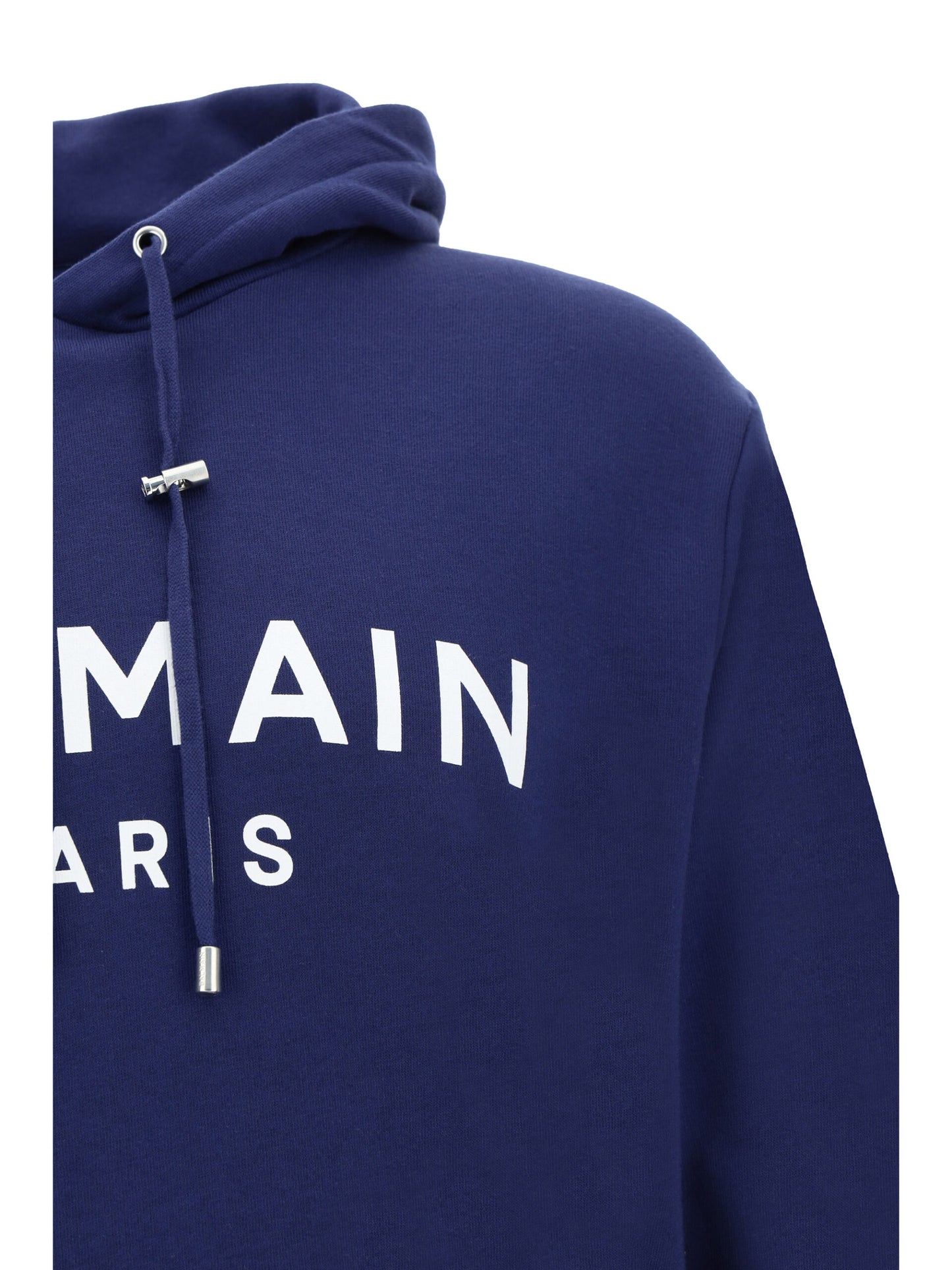 Balmain Elegant Navy Blue Monogram Hoodie IT46 | S