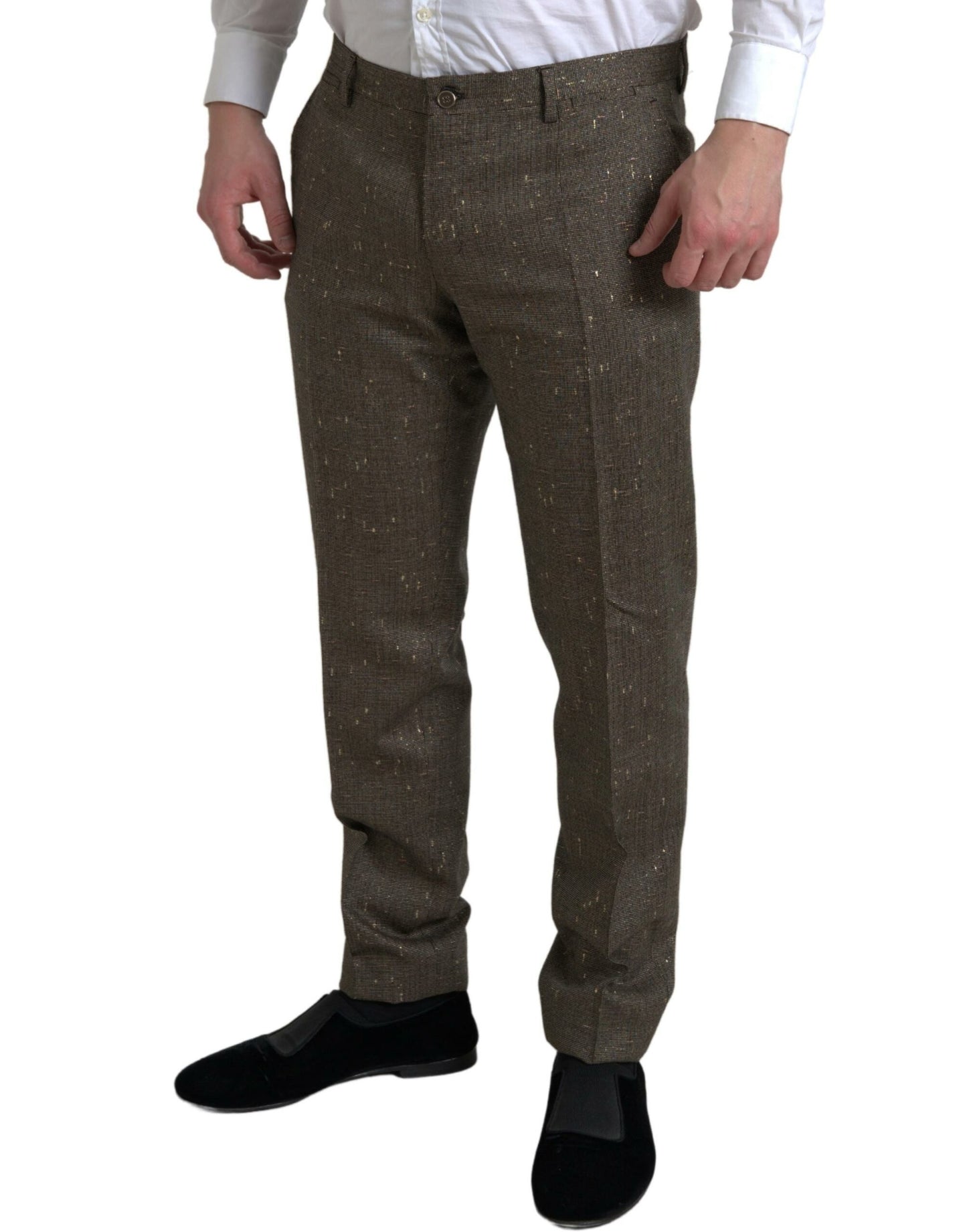 Dolce & Gabbana Elegant Skinny Wool Chino Pants IT48 / M