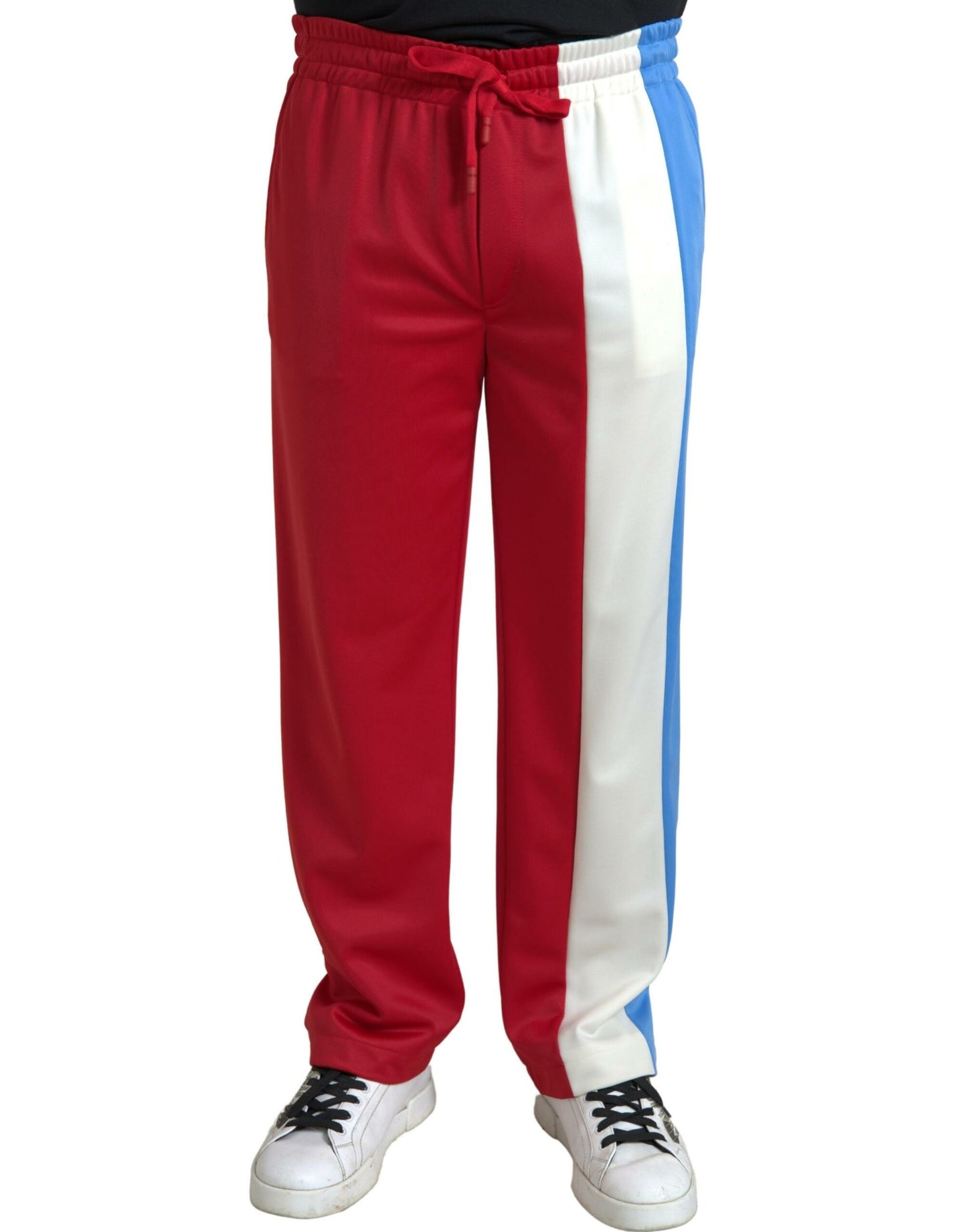 Dolce & Gabbana Elegant Striped Drawstring Sweatpants IT48 / M