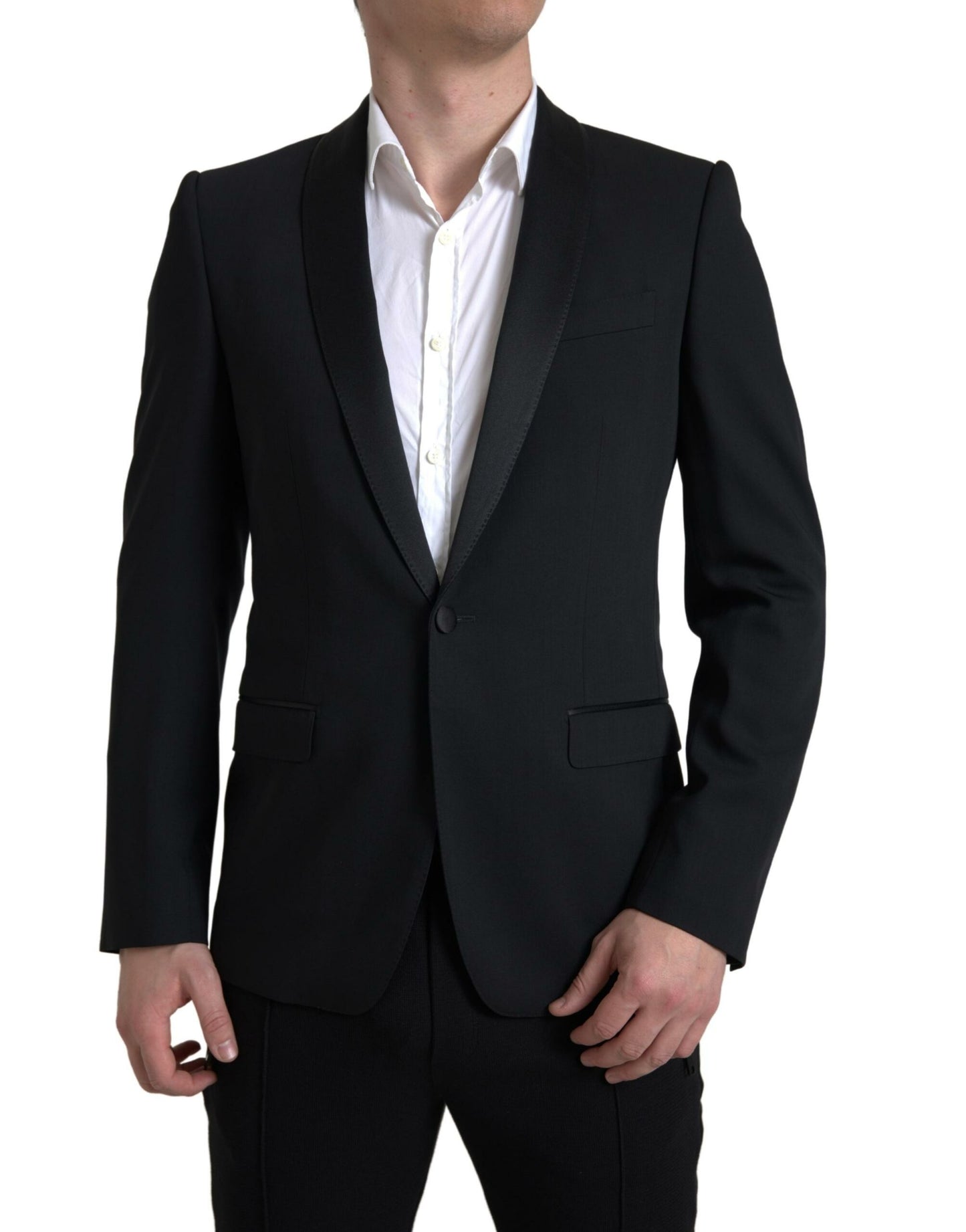 Dolce & Gabbana Chic Slim Fit Virgin Wool Blazer IT48 / M