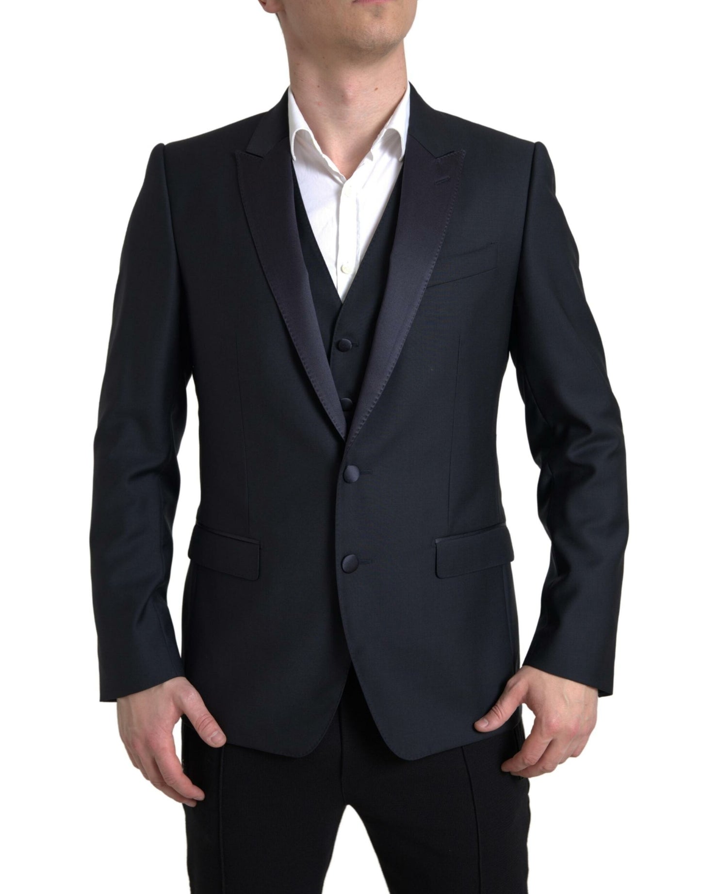 Dolce & Gabbana Elegant Slim Fit Two-Piece Martini Suit IT50 / L