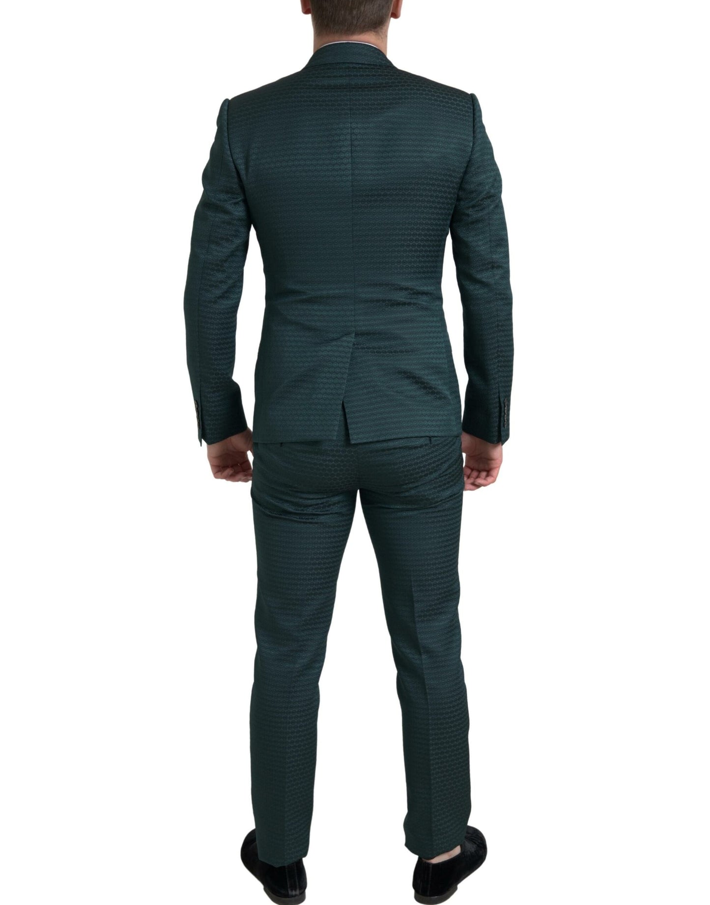 Dolce & Gabbana Emerald Elegance Slim Fit 3-Piece Suit IT44 / XS