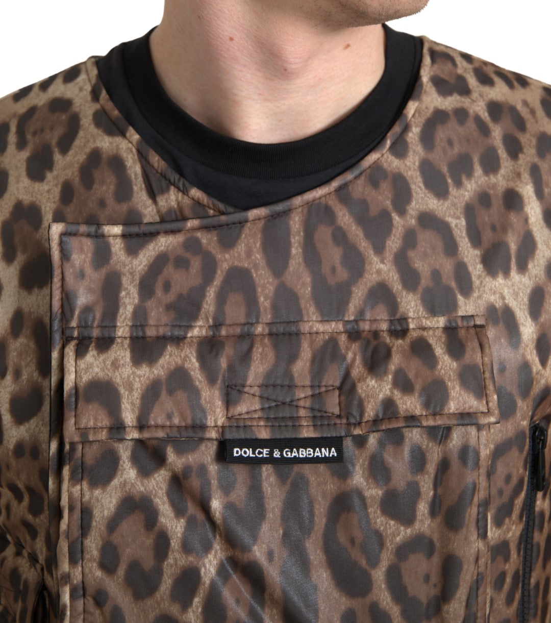 Dolce & Gabbana Silk Leopard Vest Exclusive Sportswear IT46 / S