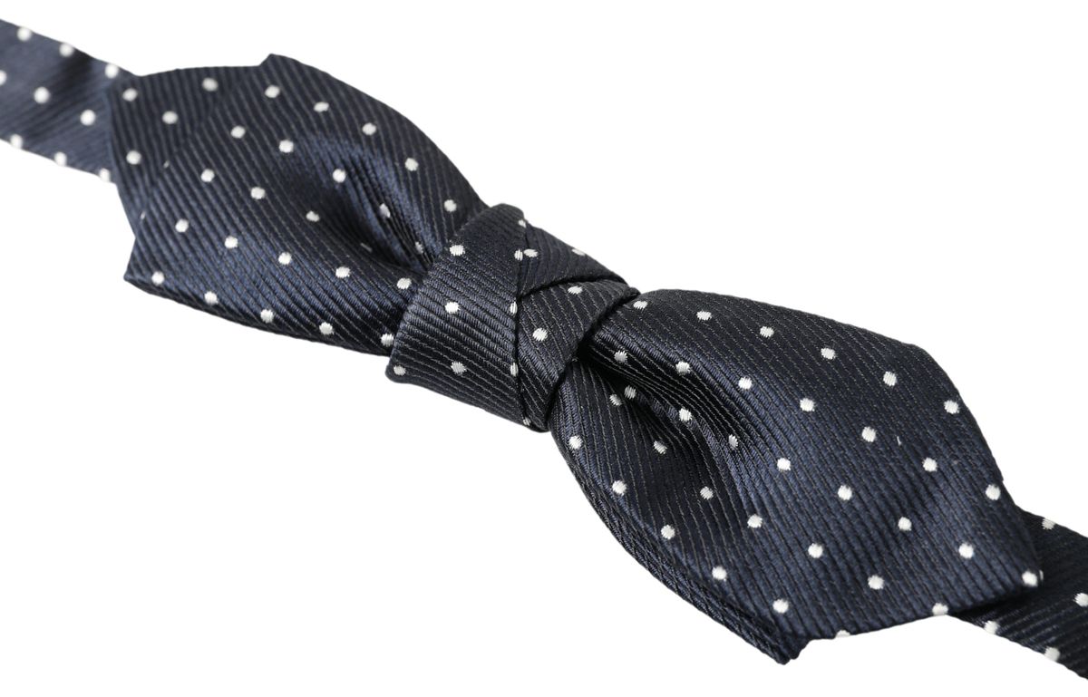 Dolce & Gabbana Elegant Blue Silk Bow Tie