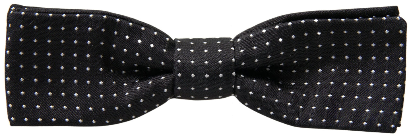 Dolce & Gabbana Elegant Silk Black Bow Tie