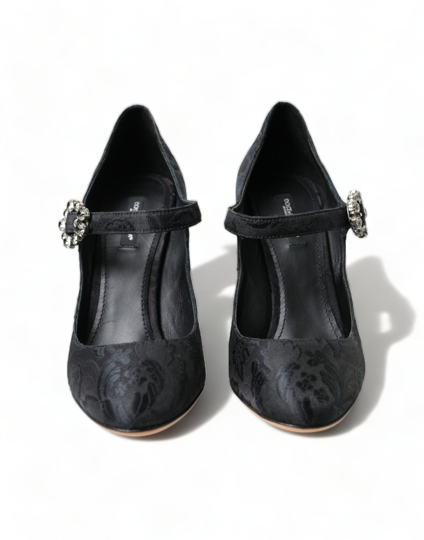 Dolce & Gabbana Chic Black Brocade Mary Janes Pumps EU36.5 / US6