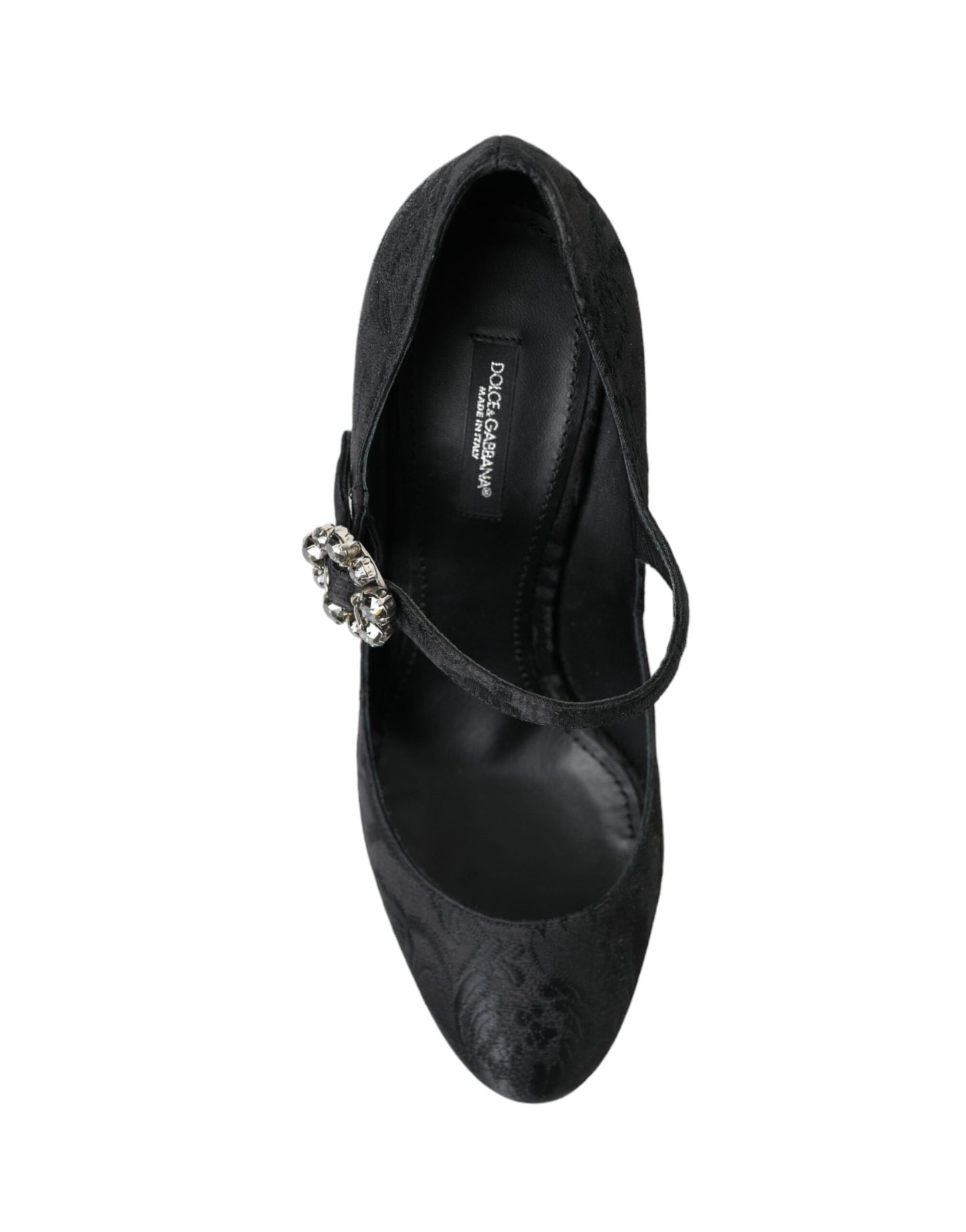 Dolce & Gabbana Chic Black Brocade Mary Janes Pumps EU36.5 / US6