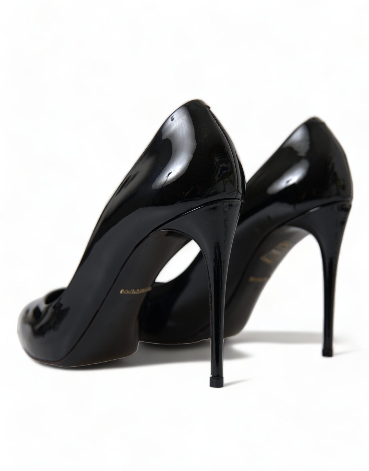 Dolce & Gabbana Elegant Black Patent Stiletto Heels EU36 / US5.5