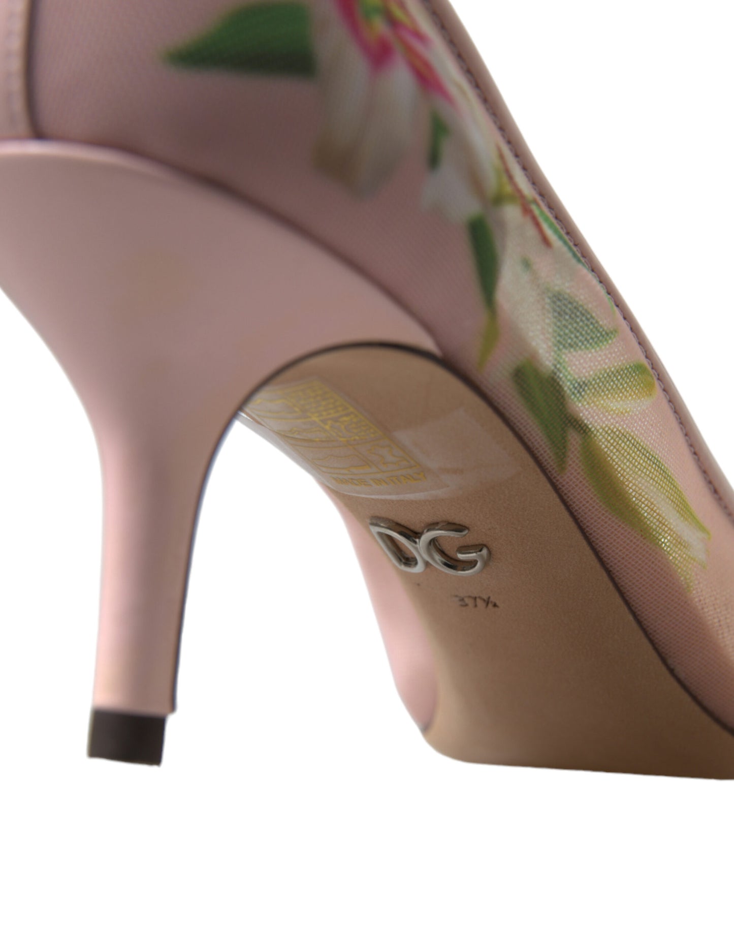 Dolce & Gabbana Elegant Pink Floral Crystal Pumps EU36 / US5.5