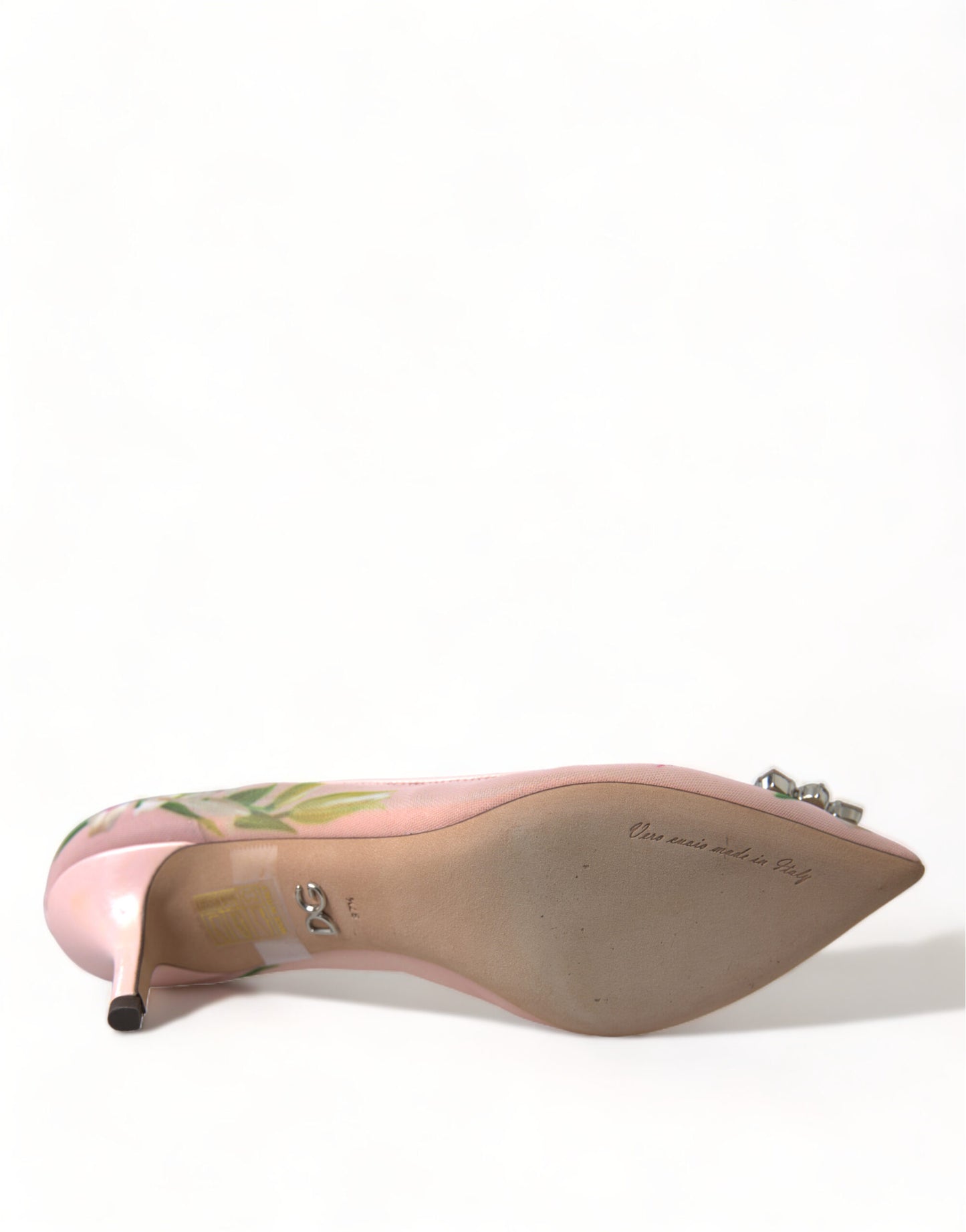 Dolce & Gabbana Elegant Pink Floral Crystal Pumps EU36 / US5.5