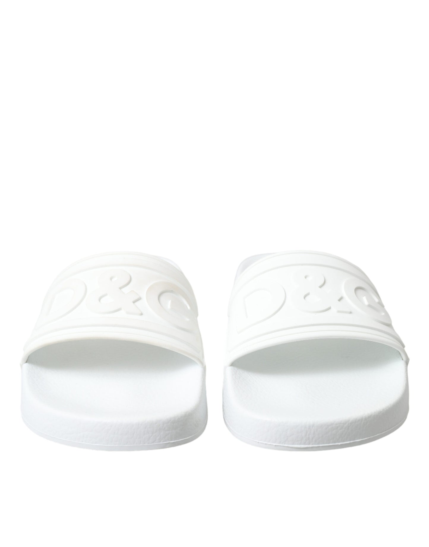 Dolce & Gabbana Elegant White Logo Slides EU36 / US5.5