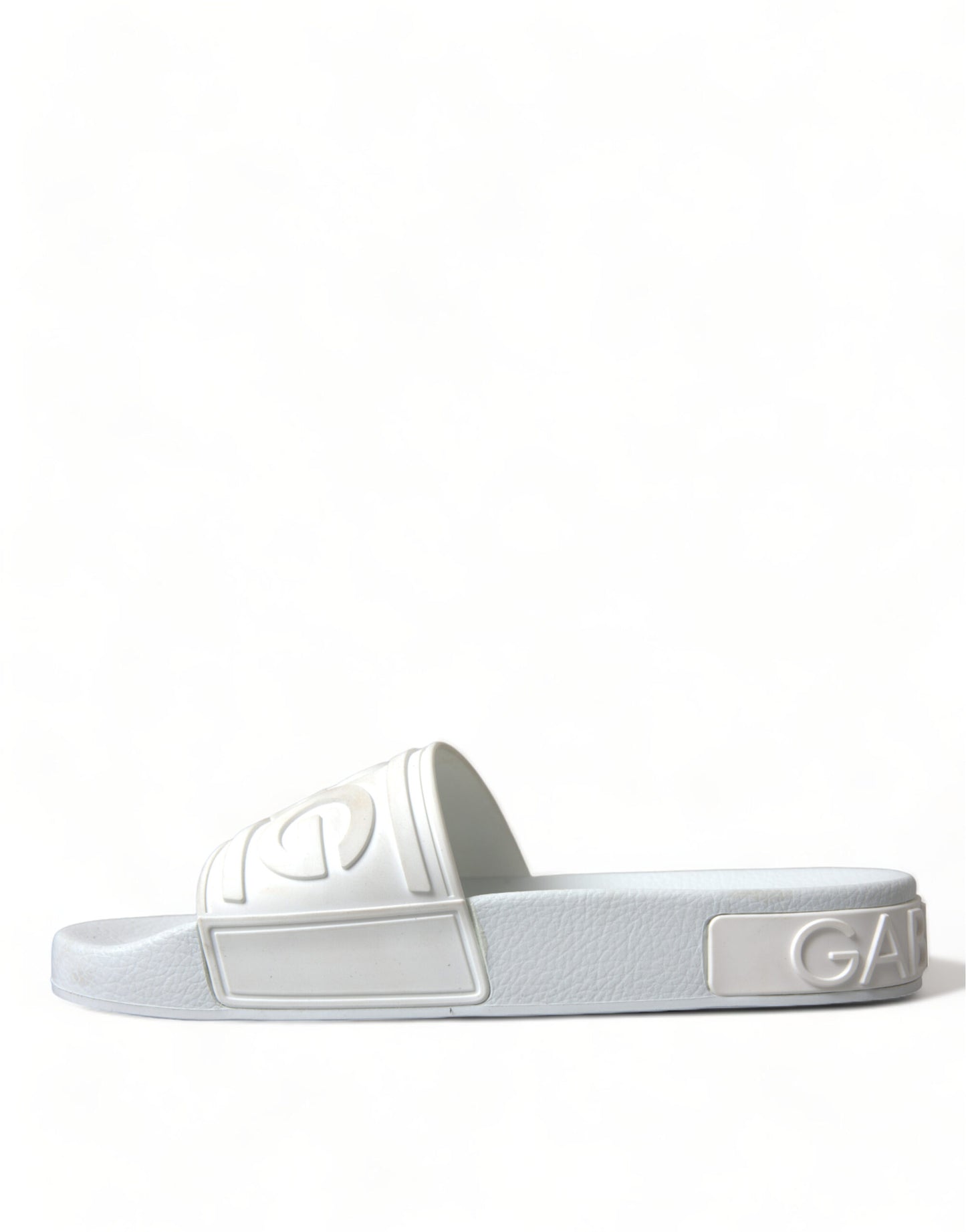 Dolce & Gabbana Elegant White Logo Slides EU36 / US5.5