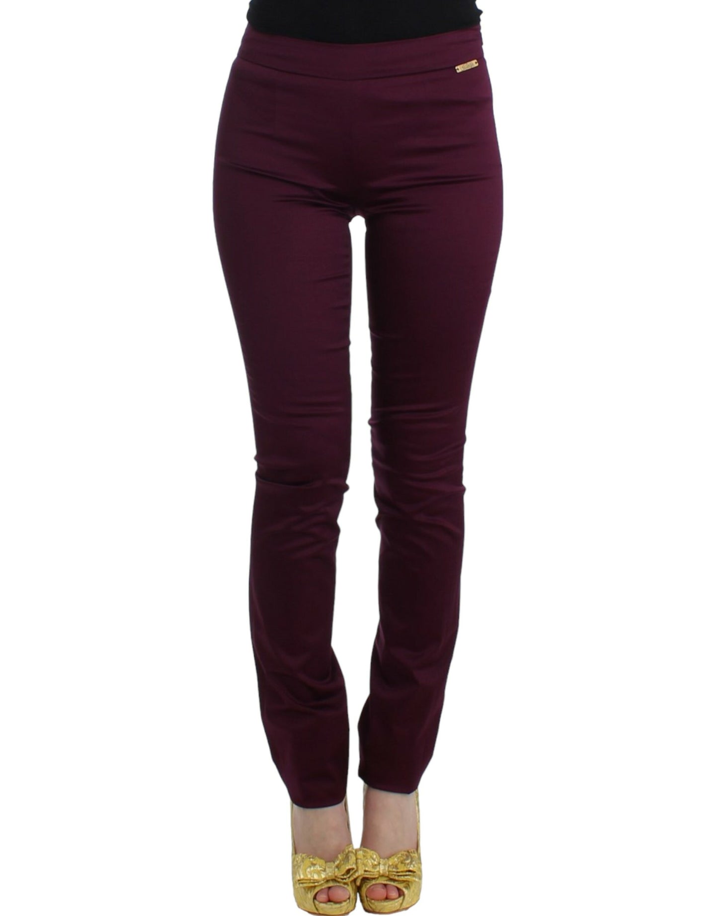 John Galliano Elegant Purple Slim Pants IT40 | S