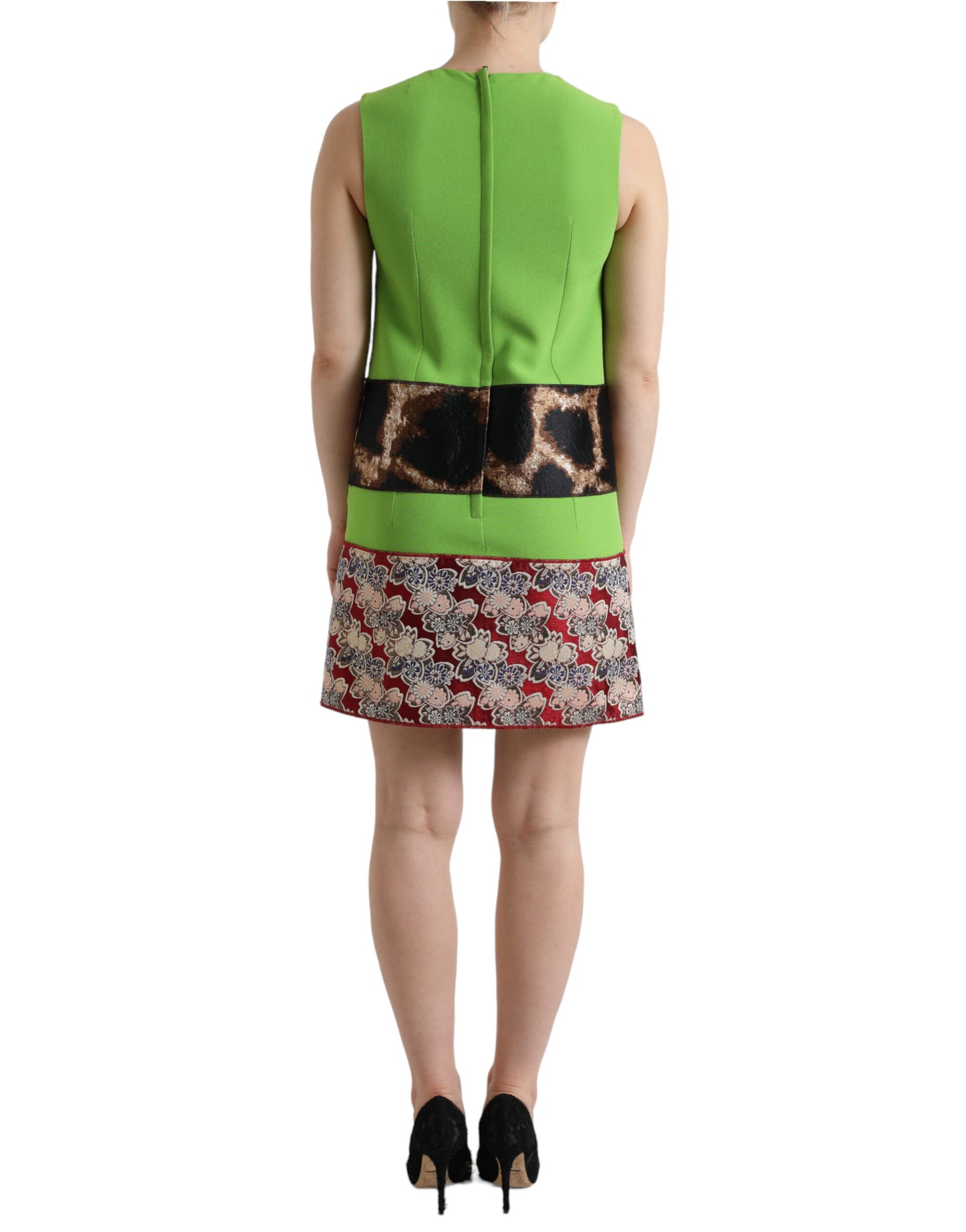 Dolce & Gabbana Chic Apple Green Shift Dress IT38 / S