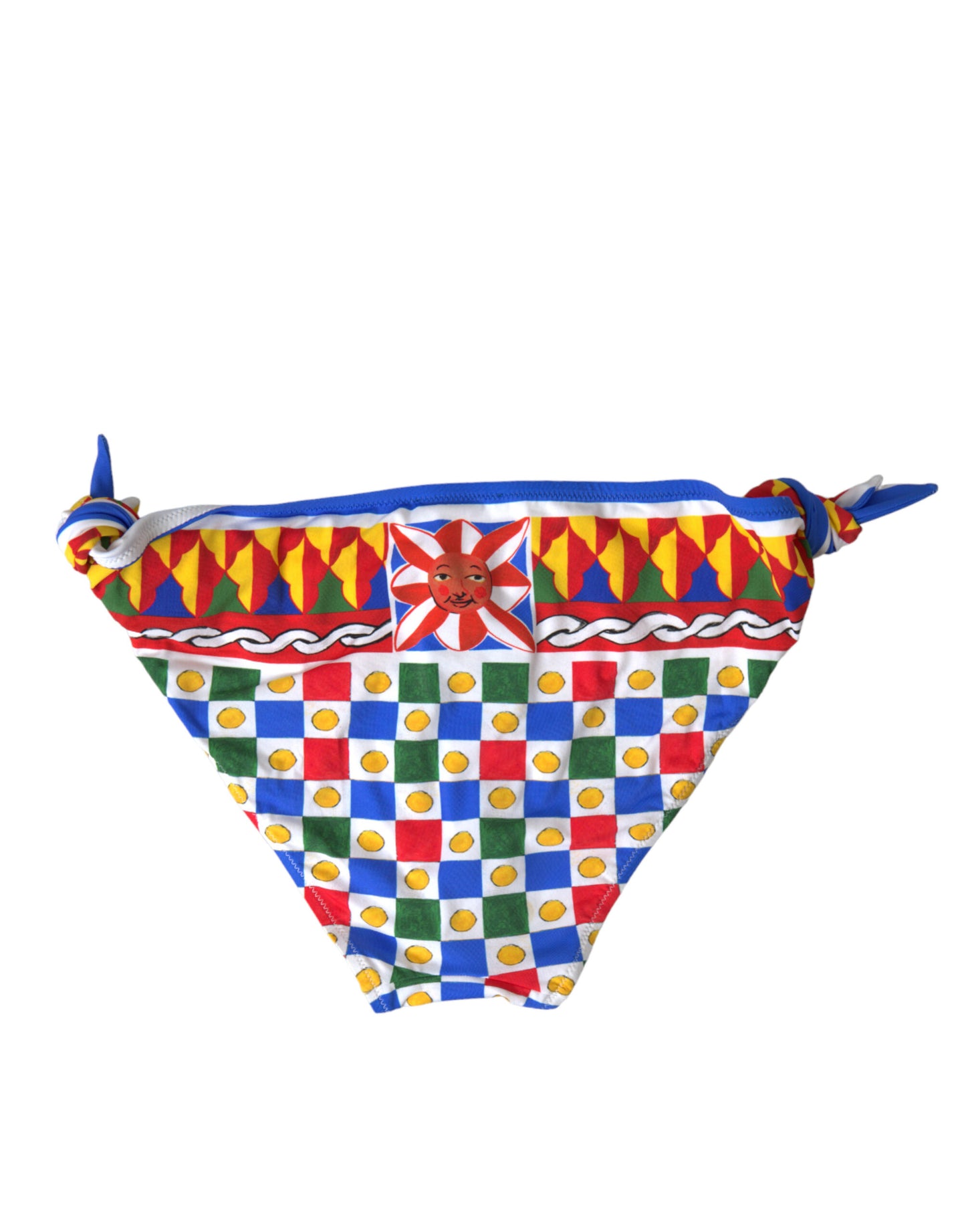 Dolce & Gabbana Multicolor Carretto Print Bikini Bottom IT3 / M