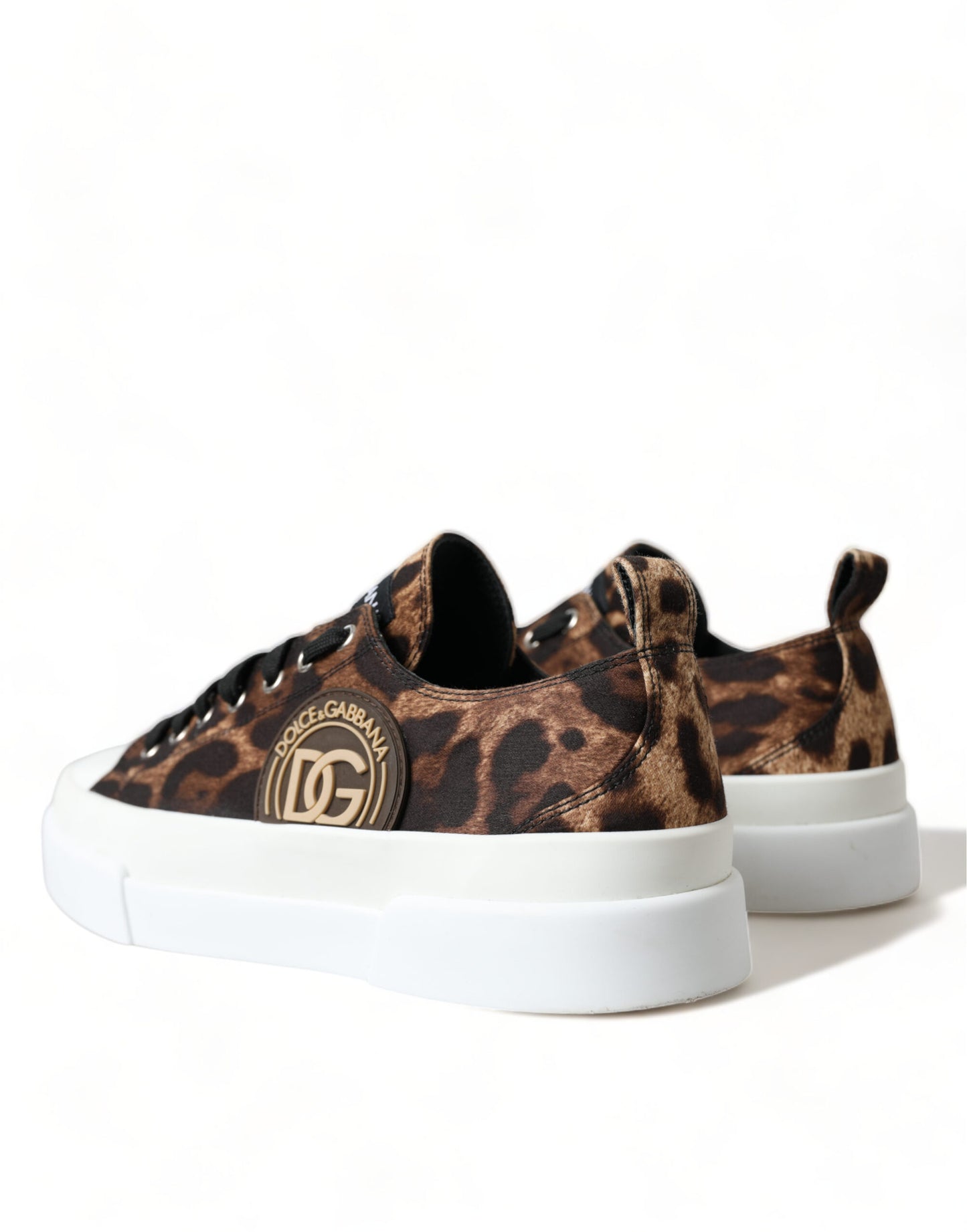 Dolce & Gabbana Elegant Leopard Print Casual Sneakers EU44.5 / US11.5