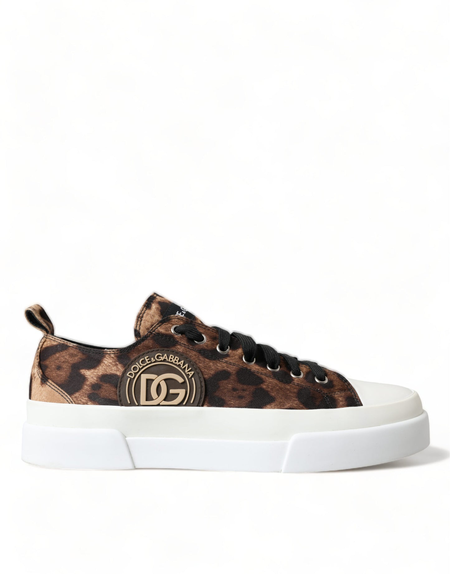 Dolce & Gabbana Elegant Leopard Print Casual Sneakers EU44.5 / US11.5