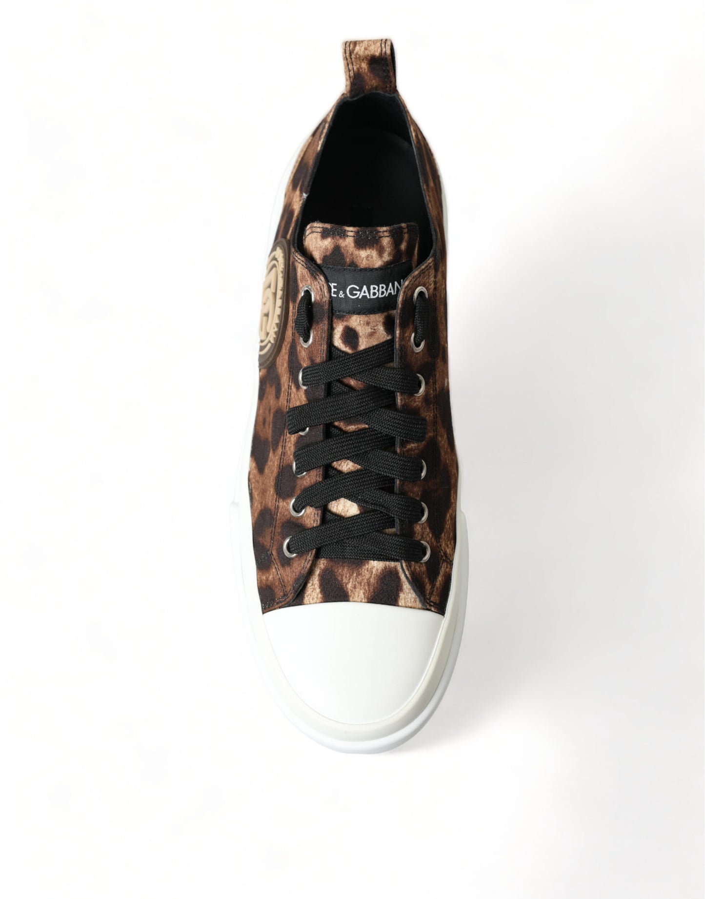 Dolce & Gabbana Elegant Leopard Print Casual Sneakers EU44.5 / US11.5