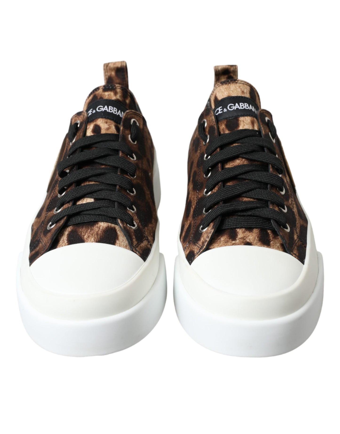 Dolce & Gabbana Elegant Leopard Print Casual Sneakers EU44.5 / US11.5