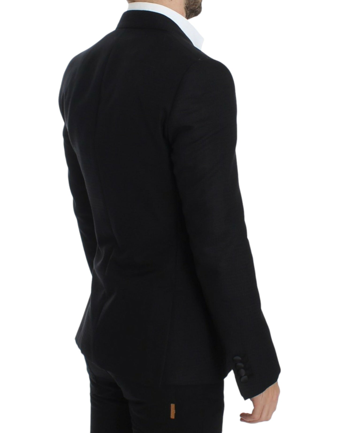 Dolce & Gabbana Elegant Black Silk Blend Sicilia  Blazer IT46 / S