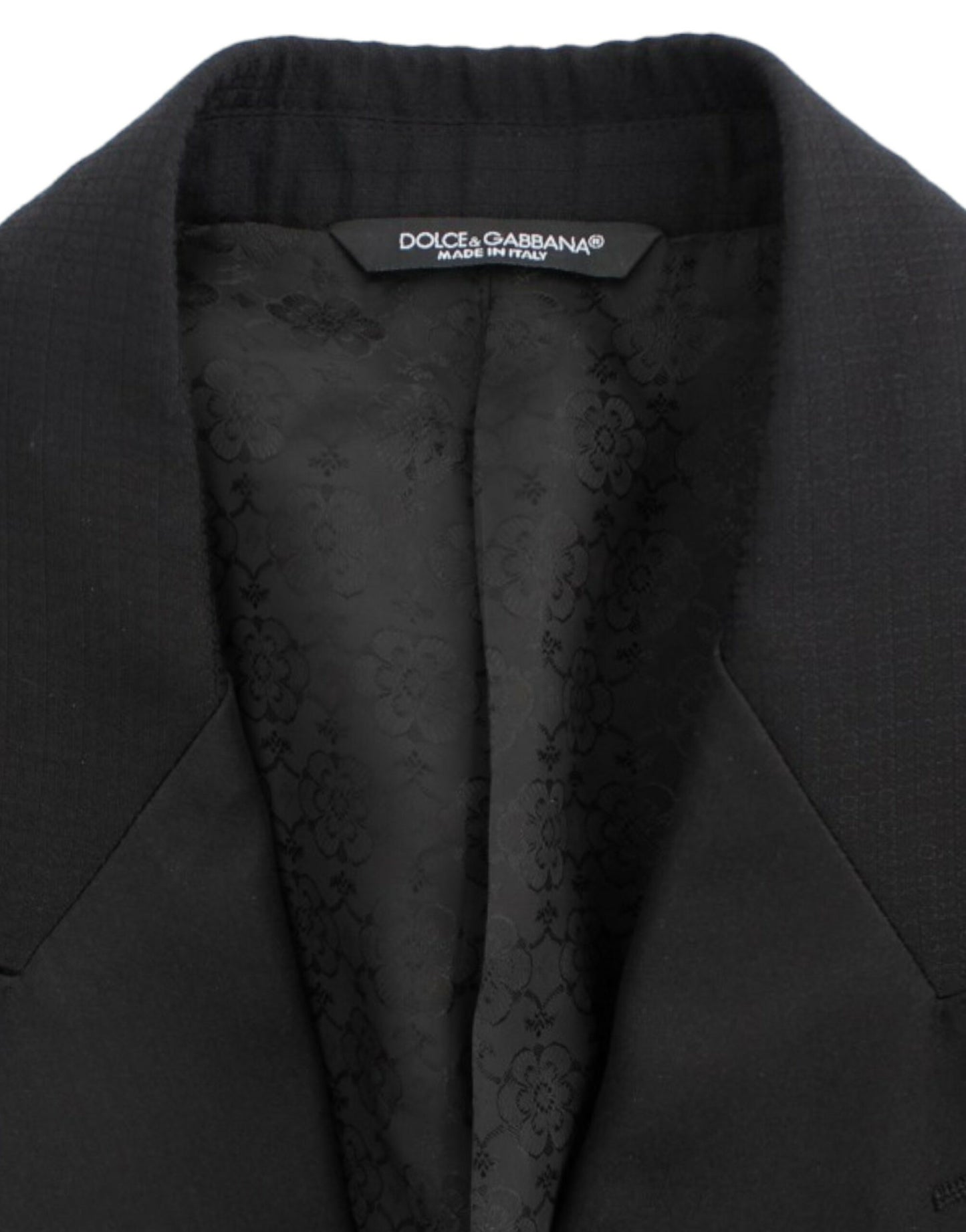 Dolce & Gabbana Elegant Black Silk Blend Sicilia  Blazer IT46 / S