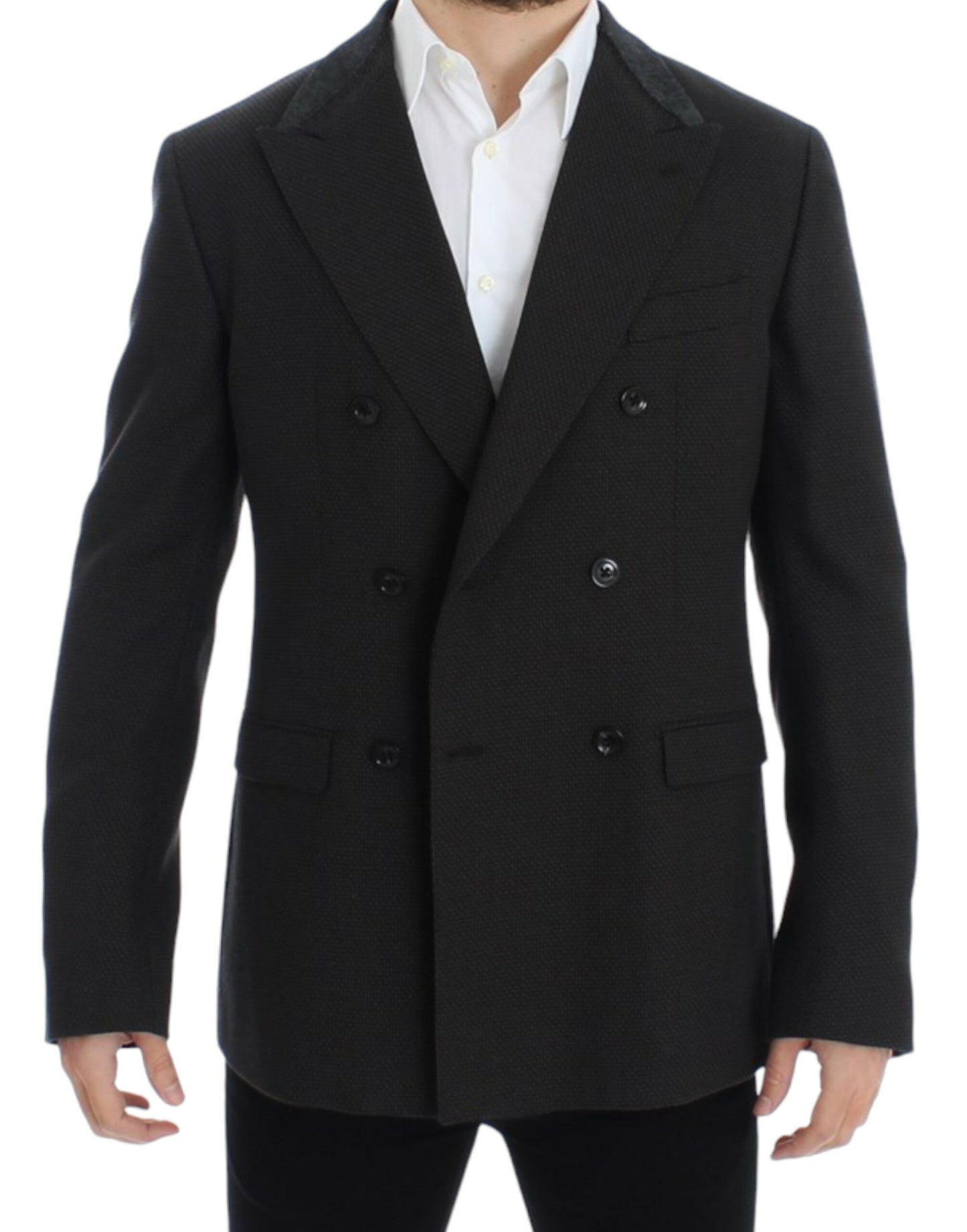 Dolce & Gabbana Elegant Slim Fit Double Breasted Blazer IT48 / M