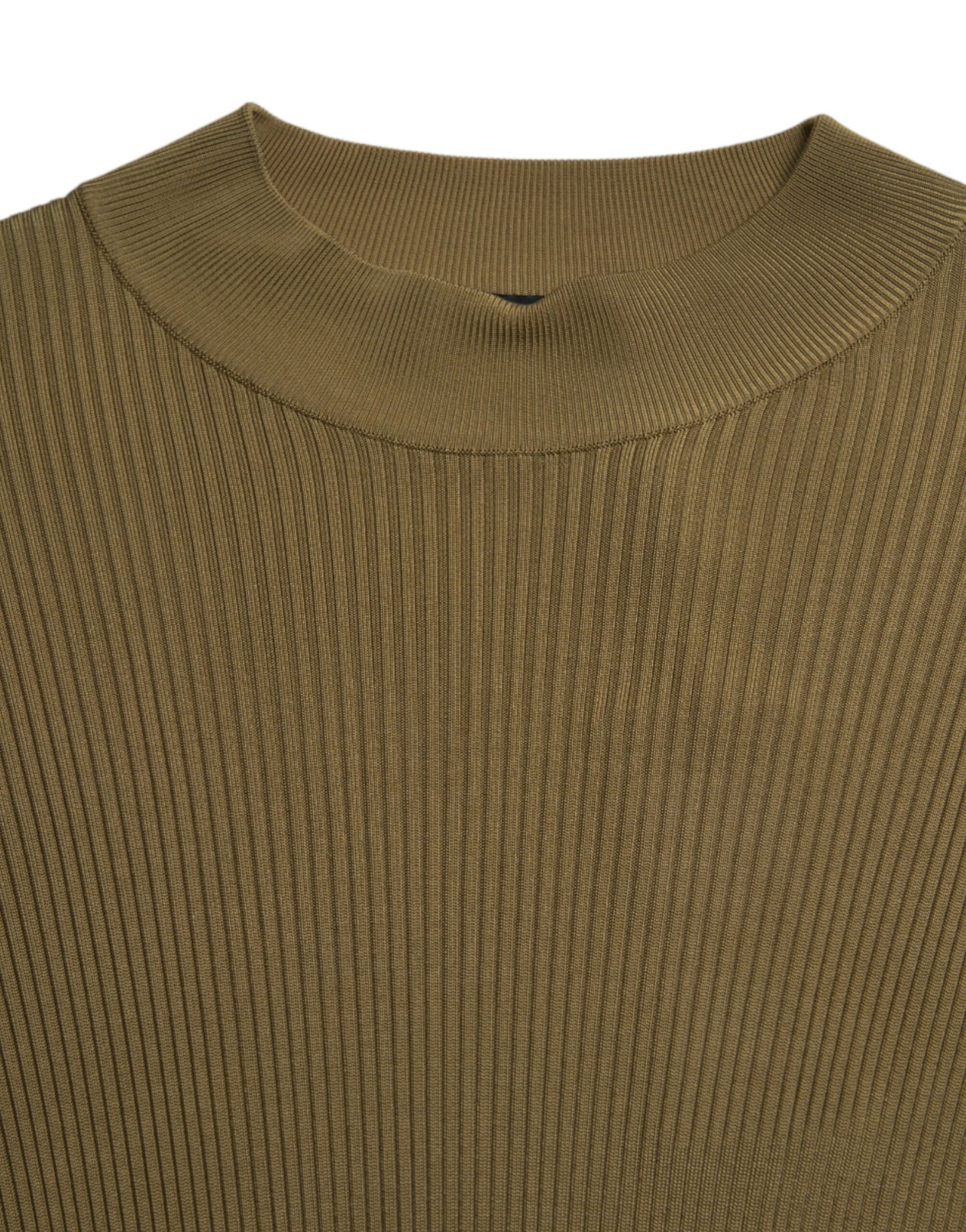 Dolce & Gabbana Army Green Viscose Crew Neck Sweater IT48 / M