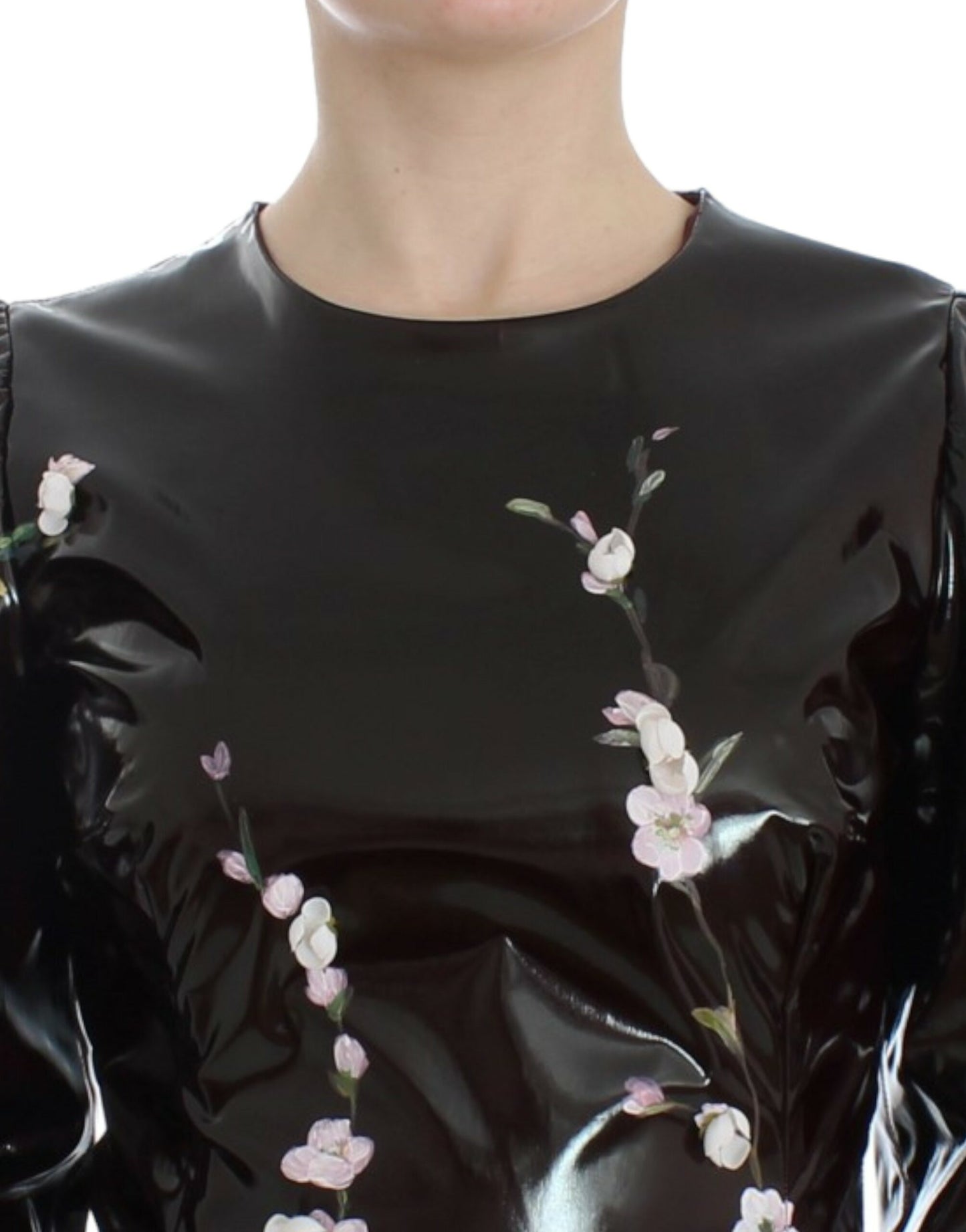 Dolce & Gabbana Elegant Floral Sheath Cocktail Dress IT42 / M