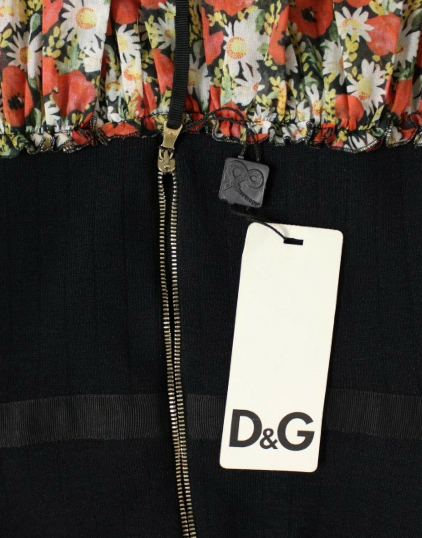 Dolce & Gabbana Elegant Floral Halterneck Bubble Dress IT40 | S