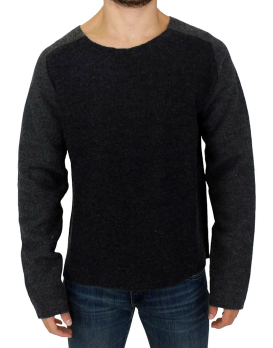 Costume National Chic Gray Wool Crewneck Sweater IT48 | M