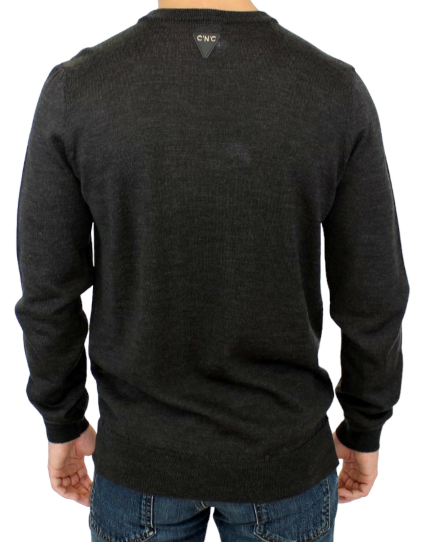 Costume National Gray crewneck pullover sweater IT48 / M