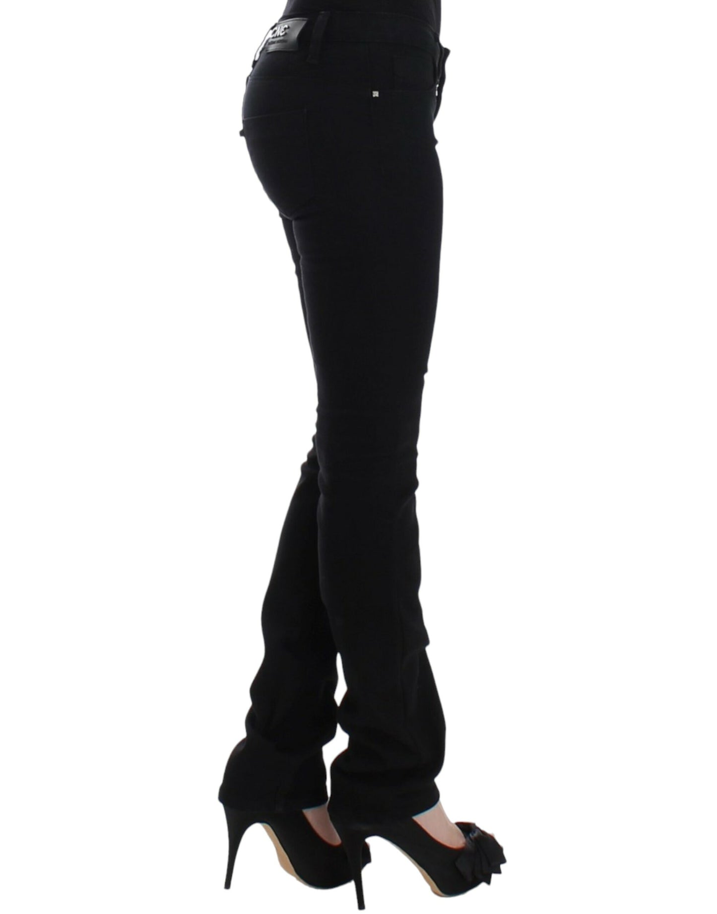 Costume National Elegant Black Straight Leg Jeans W26