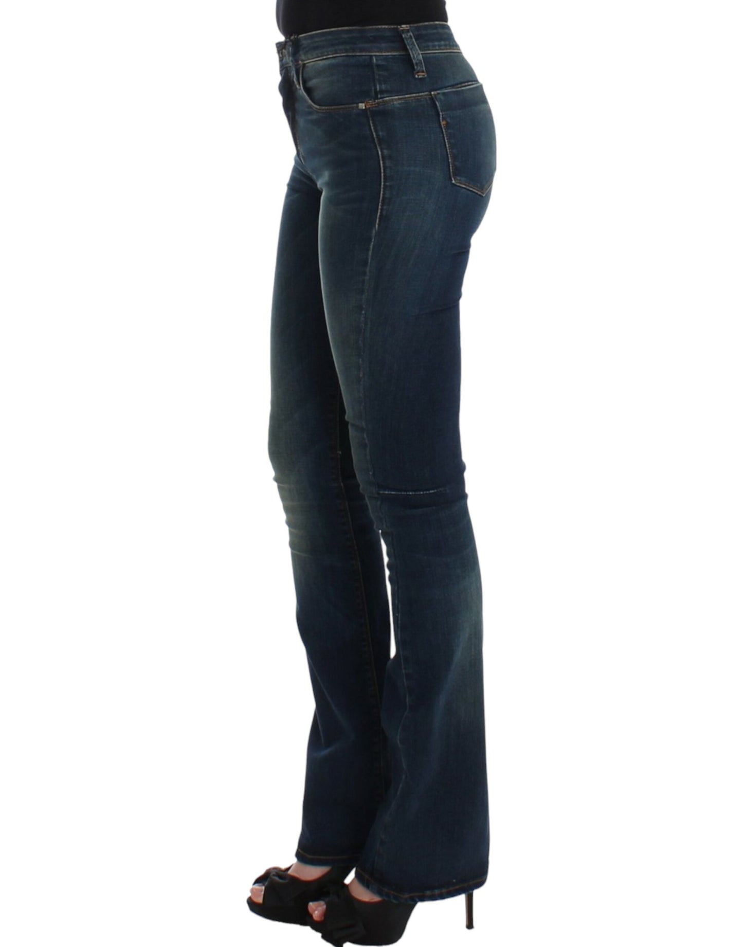 Costume National Chic Blue Straight Leg Designer Jeans W26