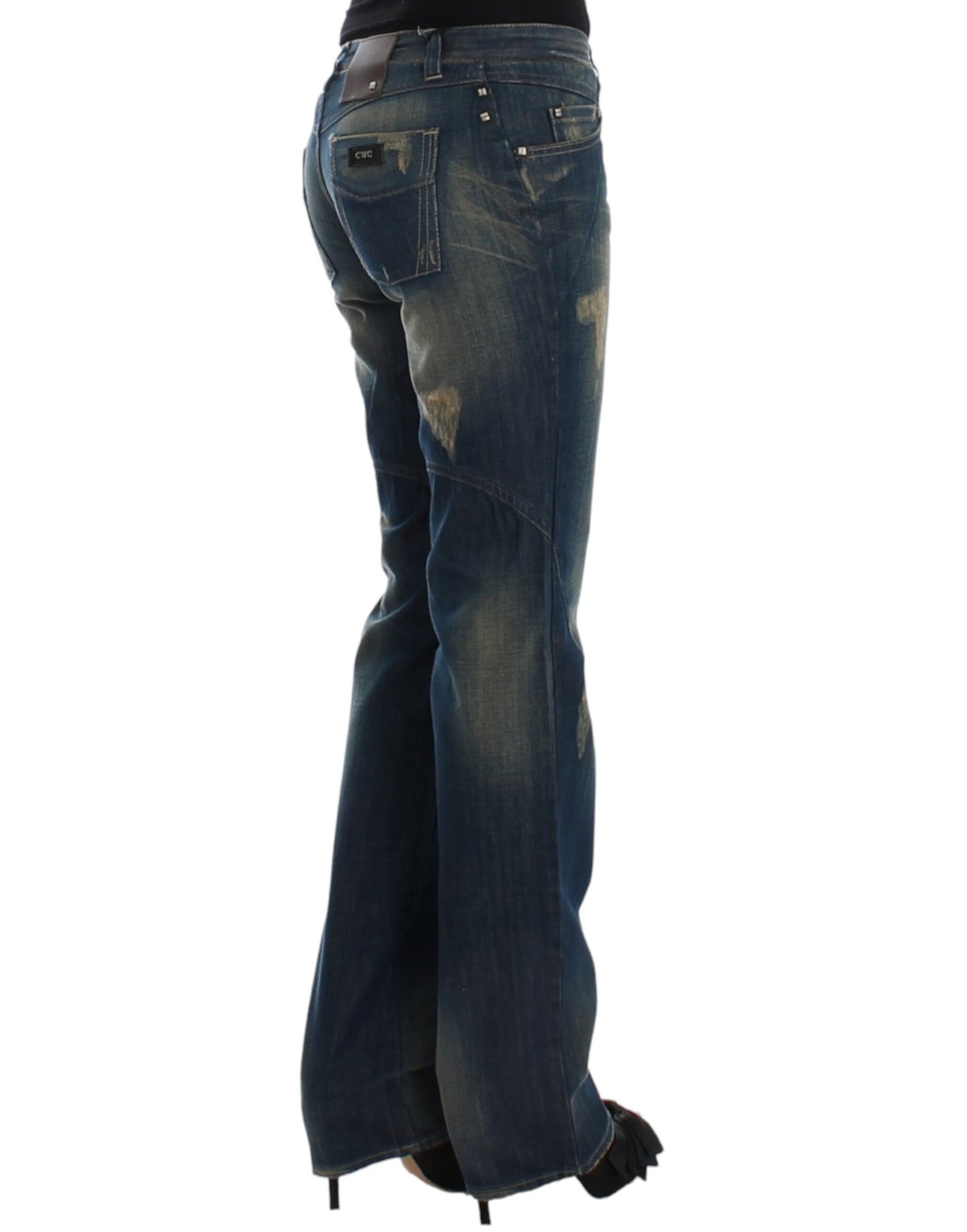 Costume National Chic Straight Leg Blue Denim Jeans W28