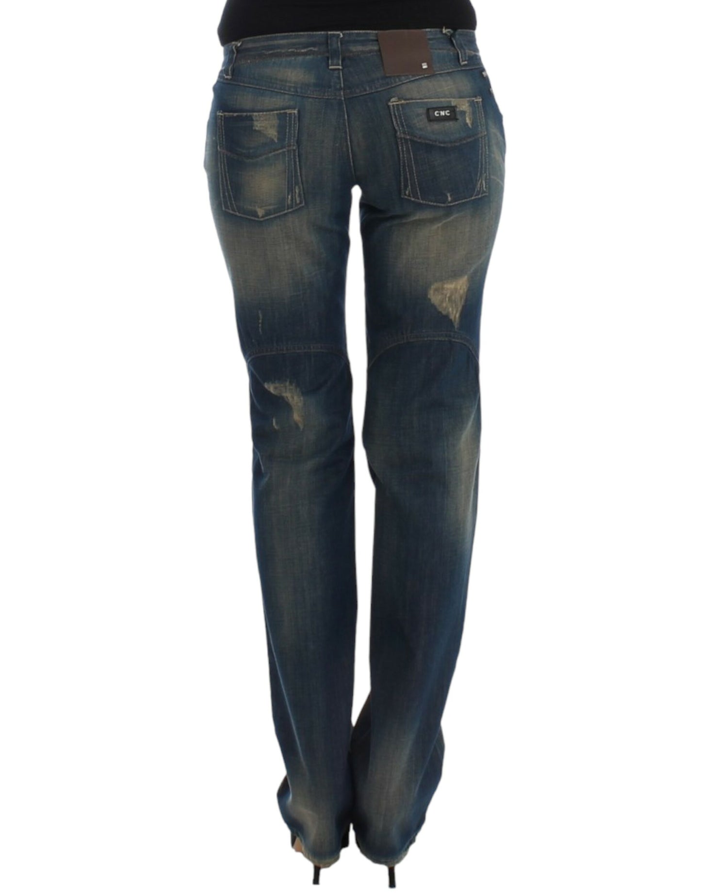 Costume National Chic Straight Leg Blue Denim Jeans W28