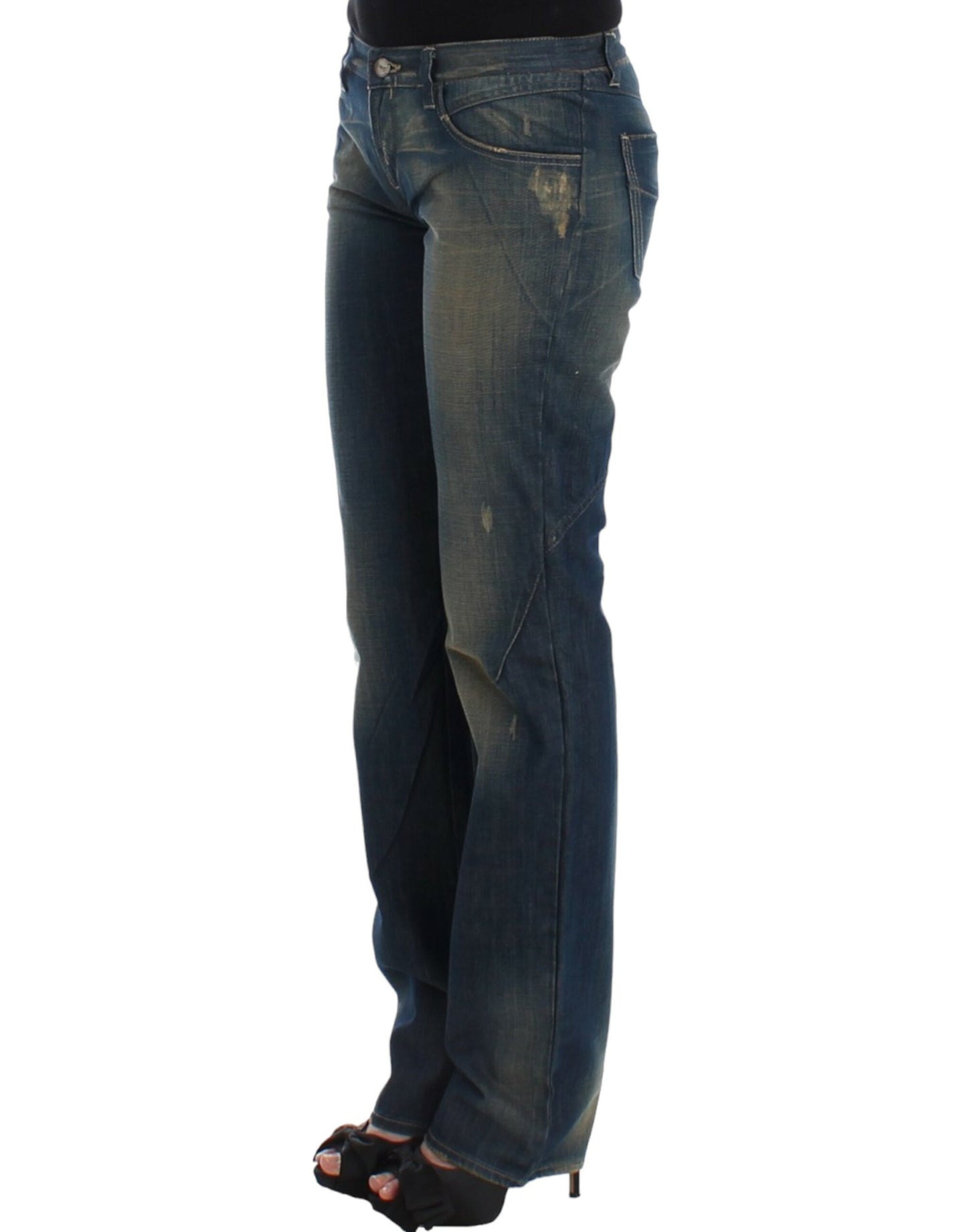 Costume National Chic Straight Leg Blue Denim Jeans W28