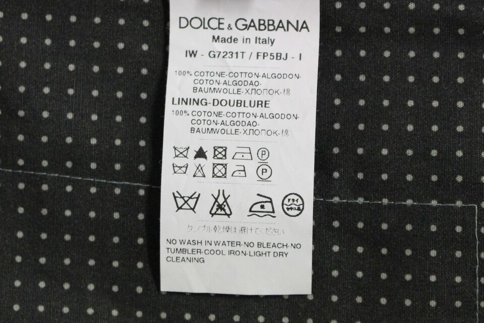 Dolce & Gabbana Elegant Gray Cotton Dress Vest IT46 / S