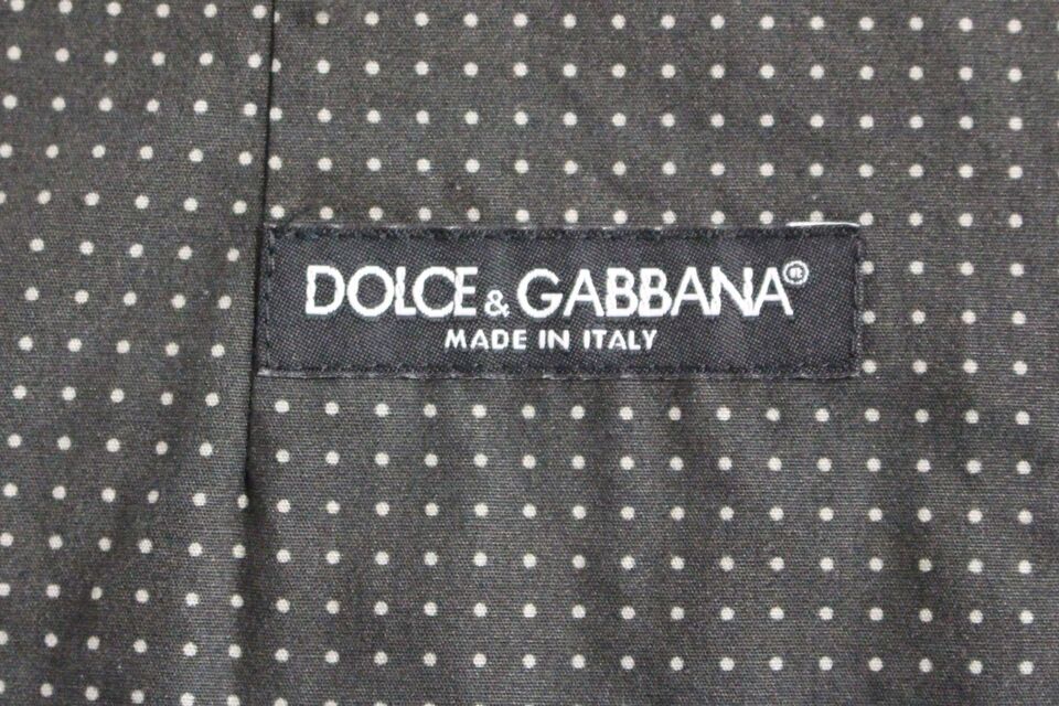 Dolce & Gabbana Elegant Gray Cotton Dress Vest IT46 / S