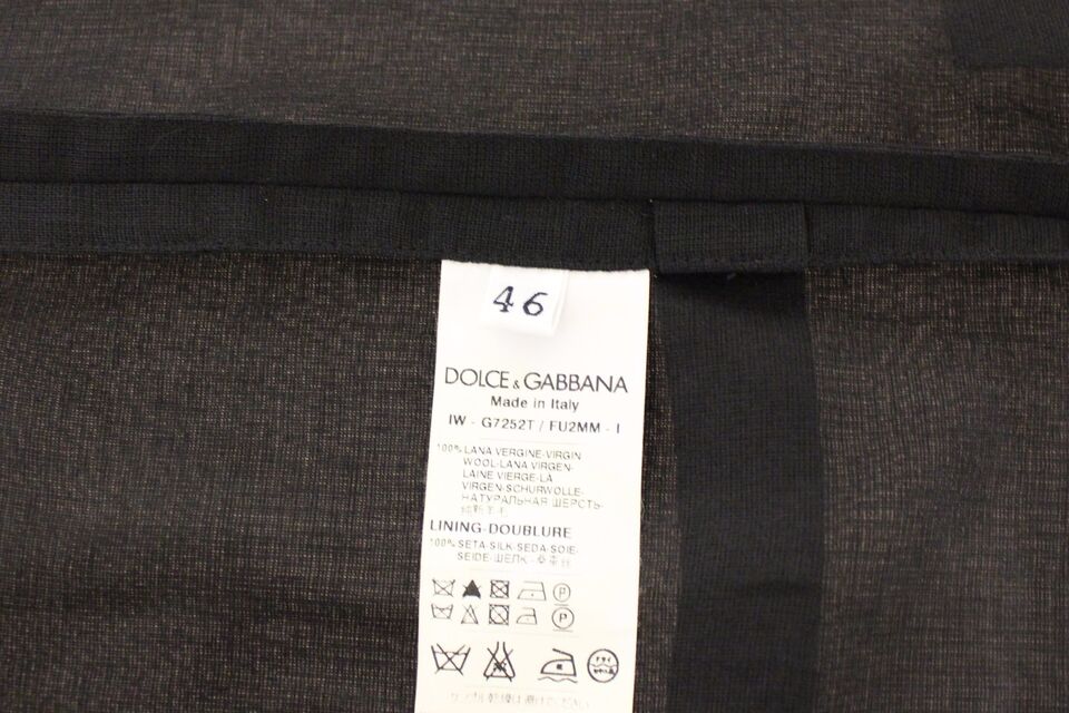 Dolce & Gabbana Elegant Black Wool Dress Vest IT46 / S