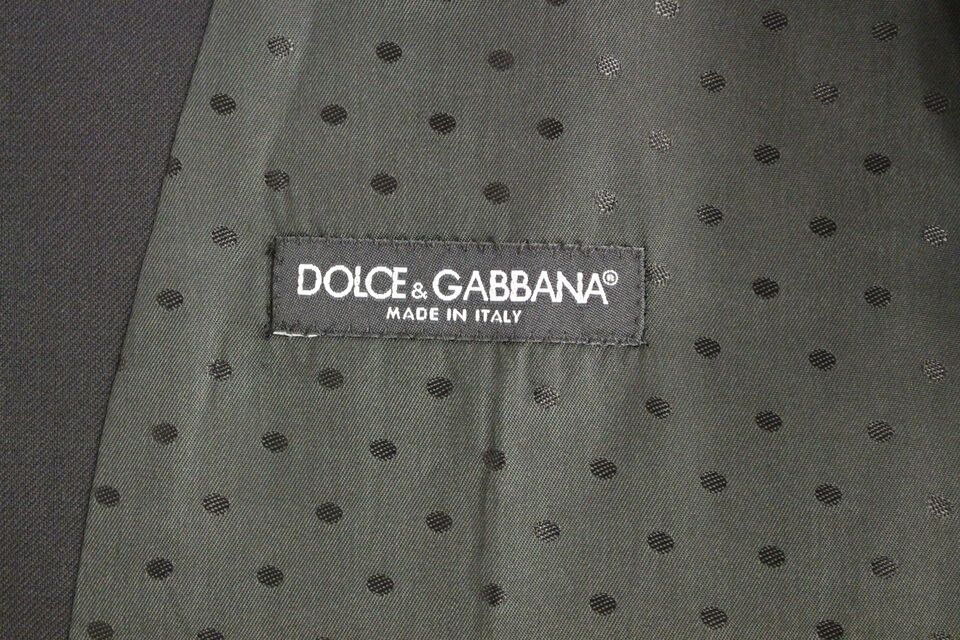 Dolce & Gabbana Elegant Black Wool Formal Dress Vest IT48 / M