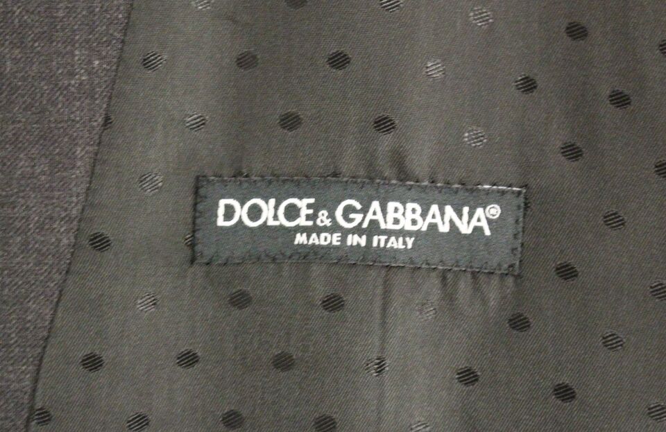 Dolce & Gabbana Elegant Gray Wool Formal Dress Vest IT48 / M