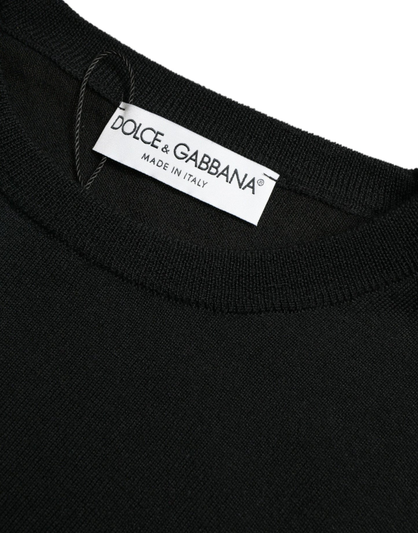 Dolce & Gabbana Stunning Black Wool Sweater IT46 / S