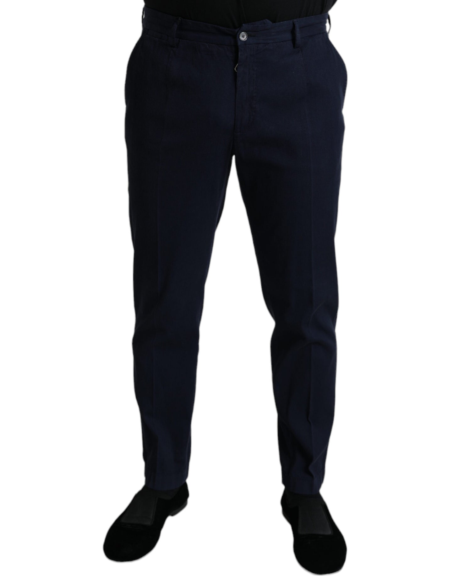 Dolce & Gabbana Elegant Dark Blue Skinny Dress Pants IT50 / L