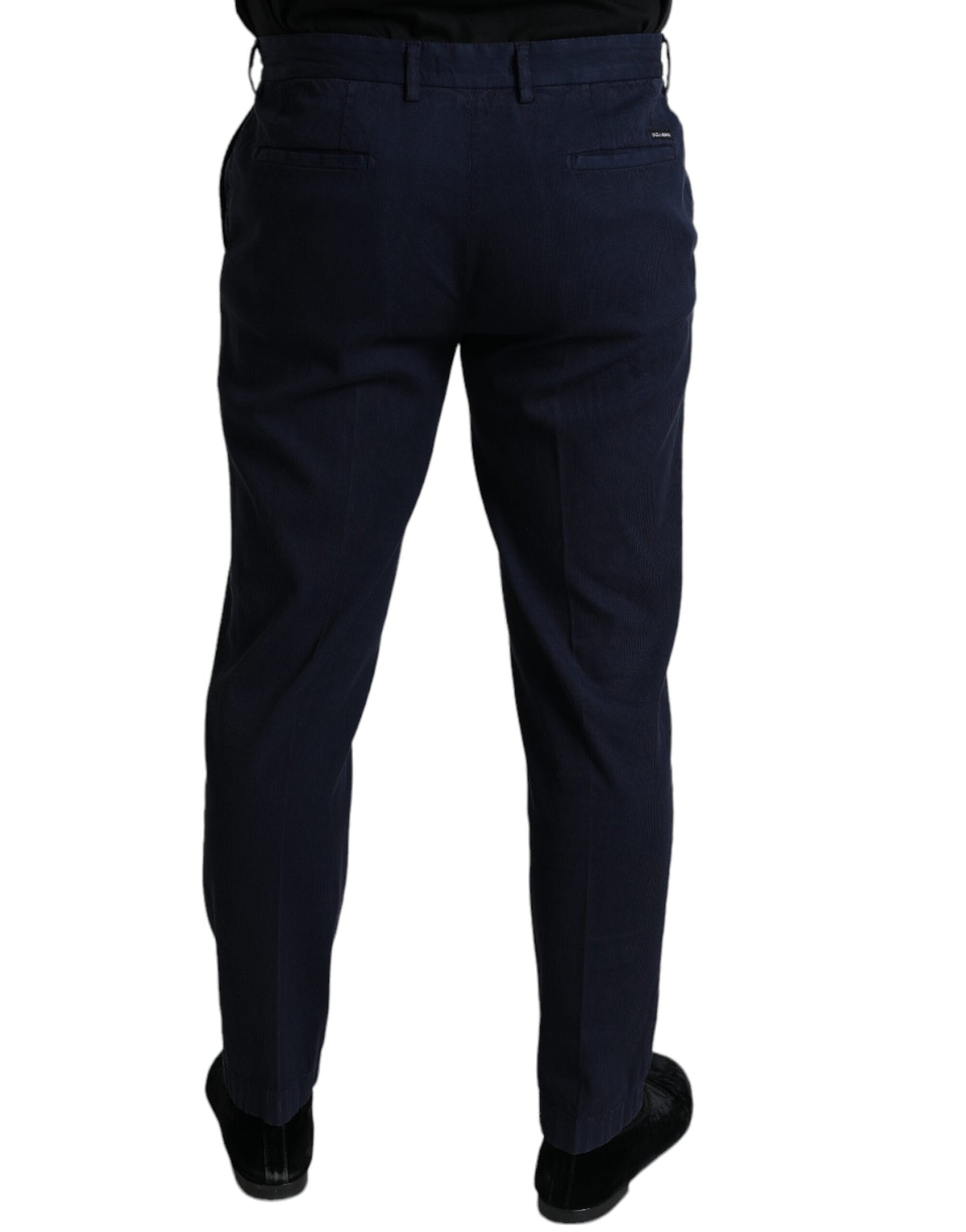 Dolce & Gabbana Elegant Dark Blue Skinny Dress Pants IT50 / L