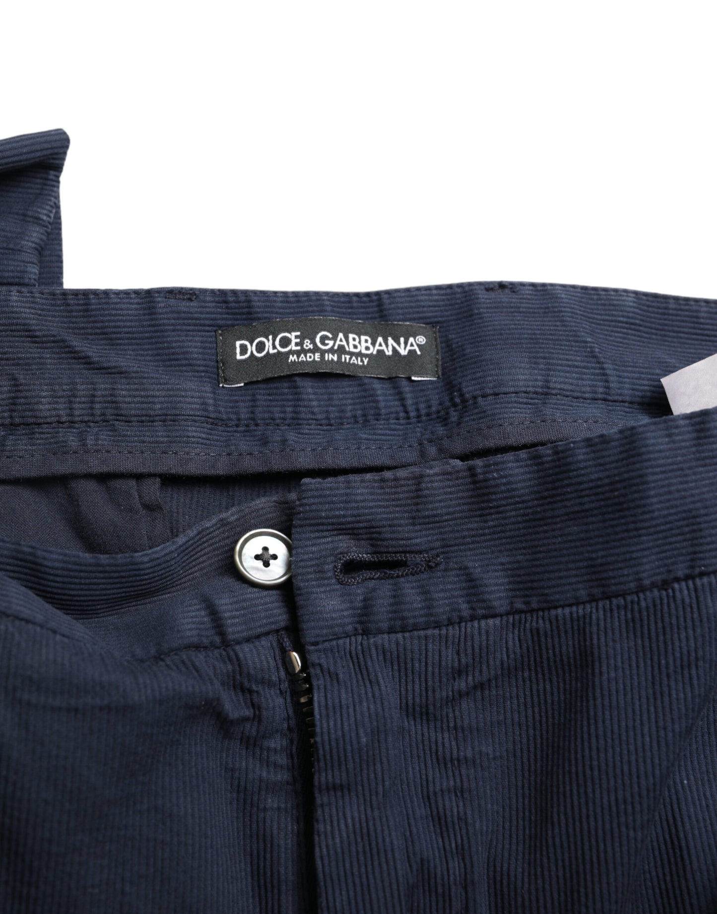 Dolce & Gabbana Elegant Dark Blue Skinny Dress Pants IT50 / L