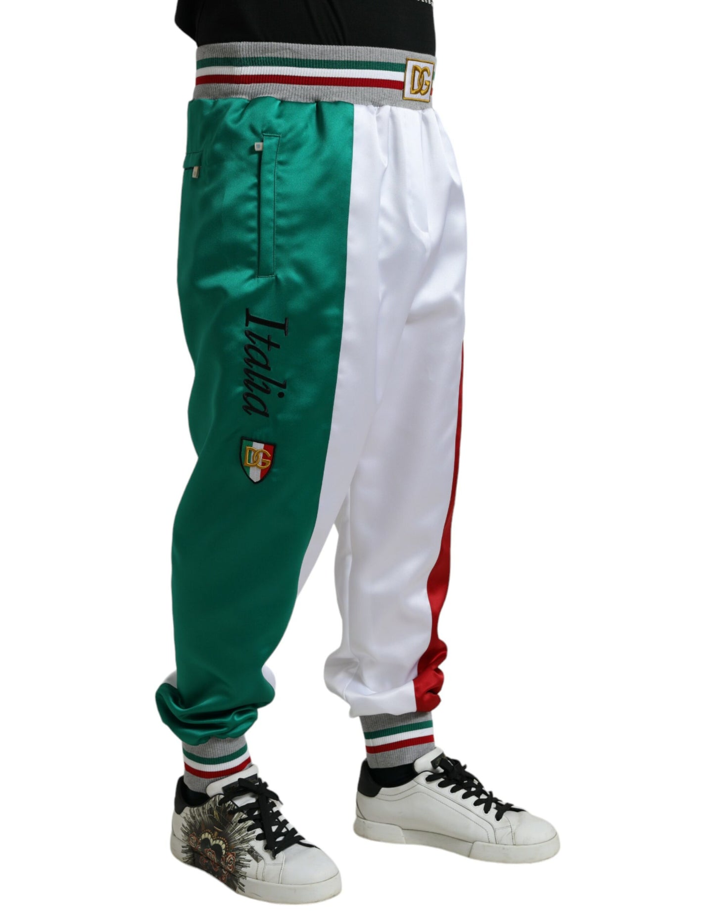 Dolce & Gabbana Italian Stripe Jogger Trousers IT52 / XL