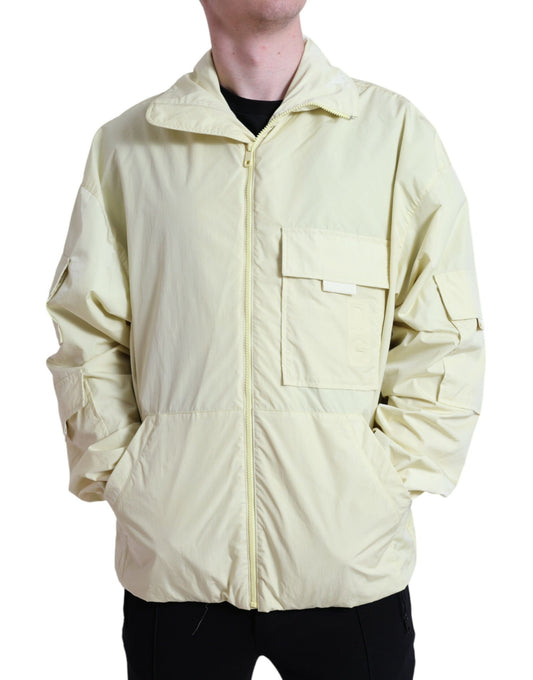 Dolce & Gabbana Elegant Yellow Windbreaker Jacket IT50 / L